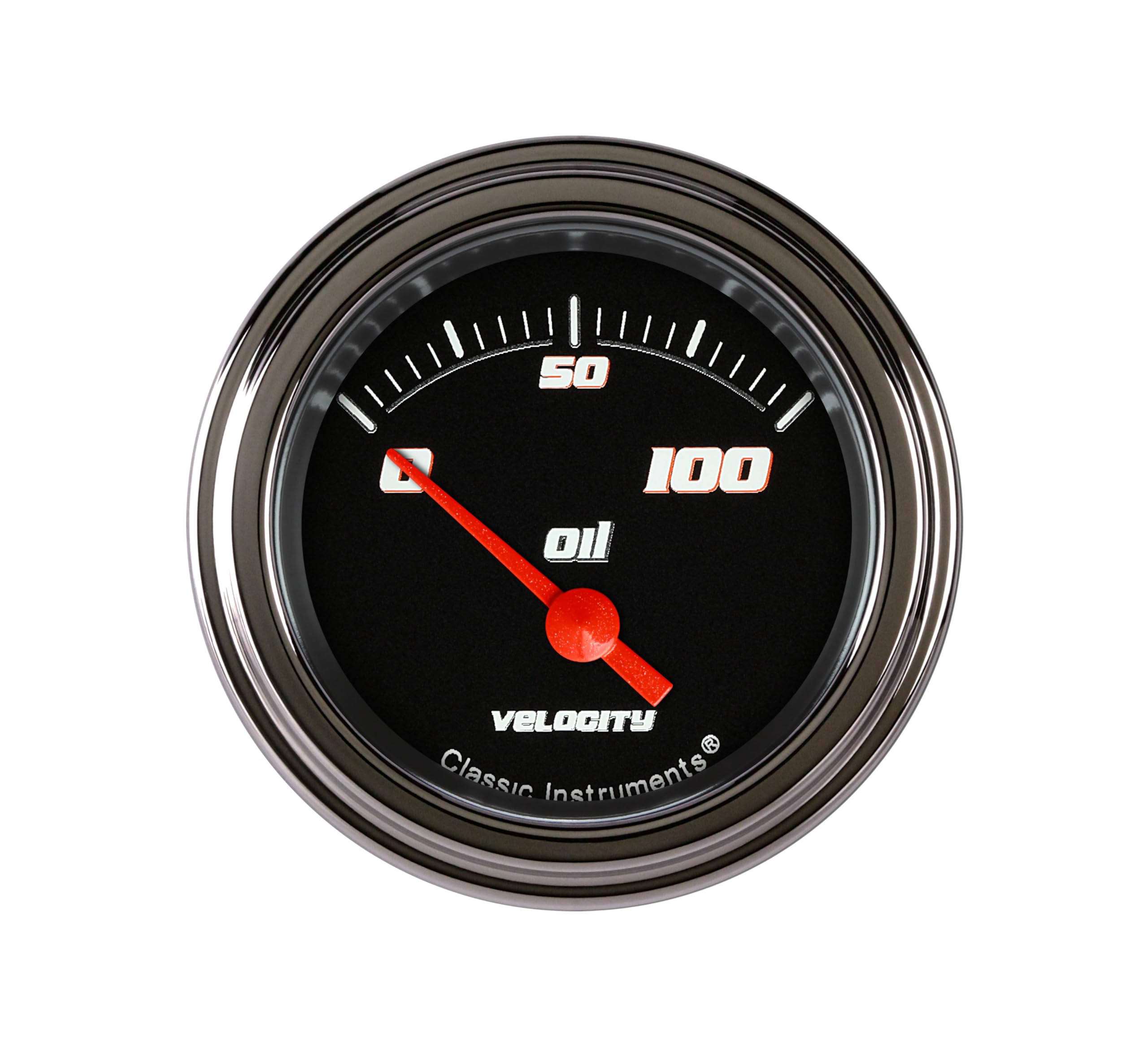 Velocity Black Classic Instruments 2 1/8"" Oil Pr / 100 Psi VS81BSLC