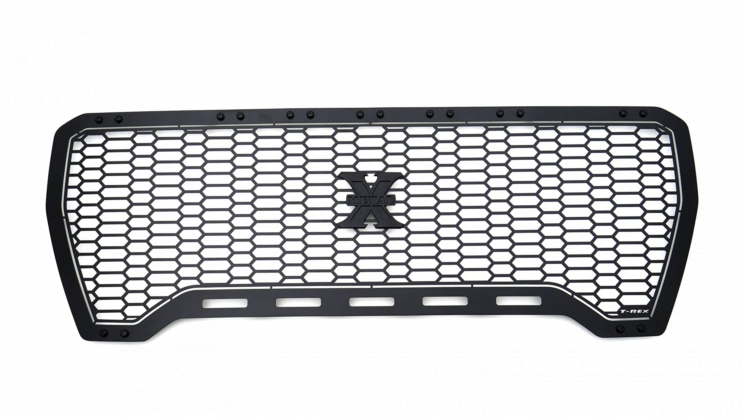 GMC Sierra 1500 Stealth Laser X Grille, 2019-2021, Black, Mild Steel, 1 Pc, Insert - PN #7712271-BR