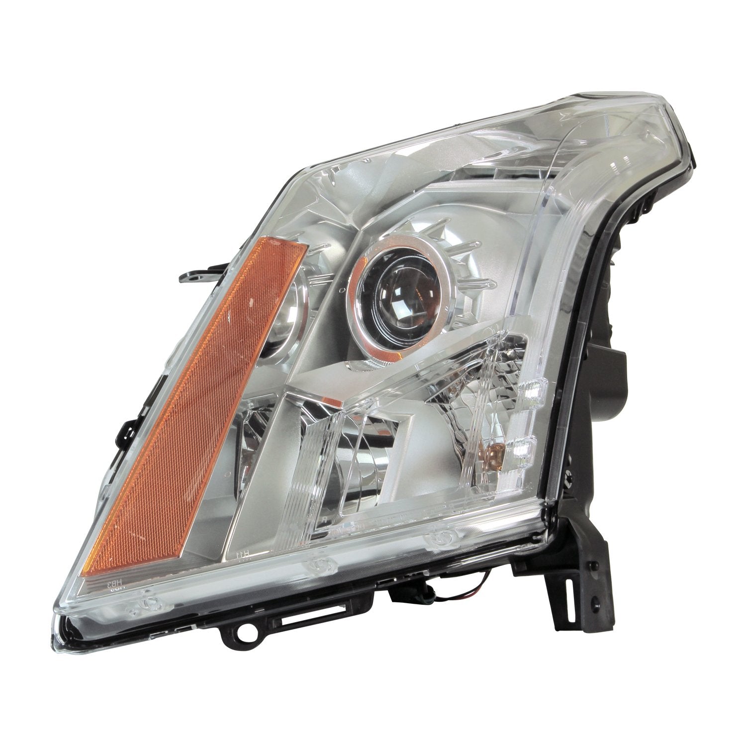 Left TYC Headlight Assembly Compatible with 2010-2013 Cadillac SRX
