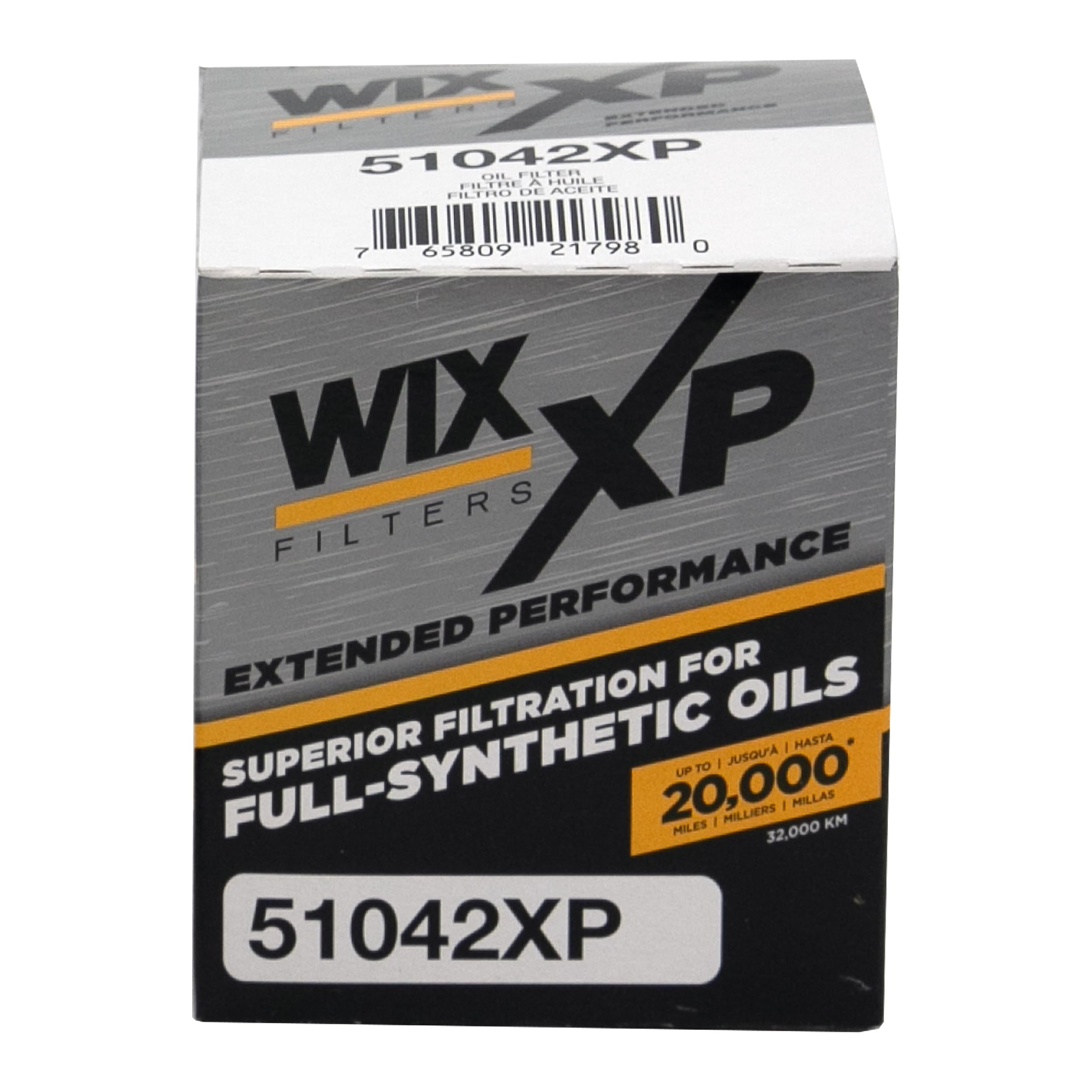 WIX XP Oil Filter Replacement WIX 51042XP, Built for Synthetic Oil - Compatible With Various GM Cars Trucks (75-76) (96-12) - Various Light Duty applications - Chevrolet, Buick, Cadillac (75-12)