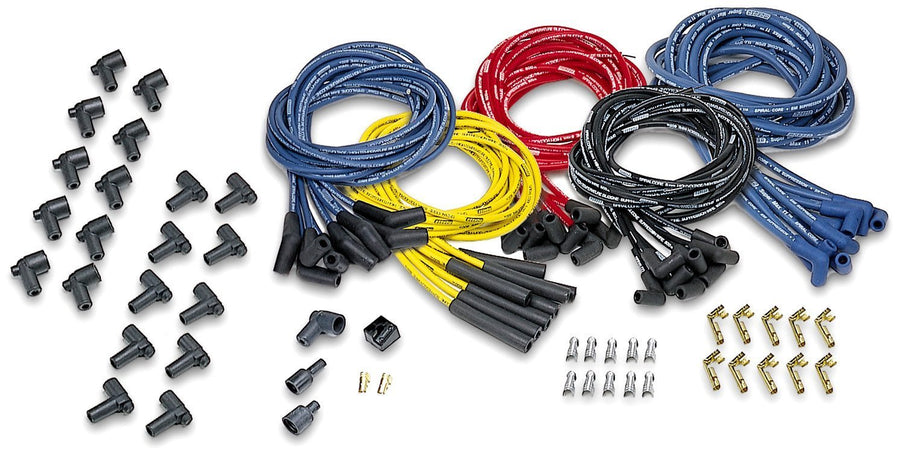 Universal Moroso Spiral Core Spark Plug Wire Set, Red