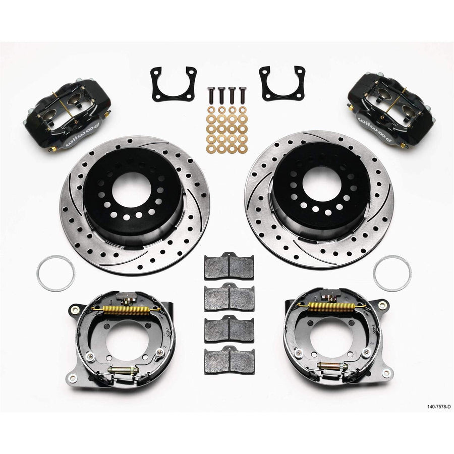 FDL P/S Park Brake Kit WILWOOD 140-7578-D, Drilled Chevy 12 Bolt-Spec 3.15" Brng