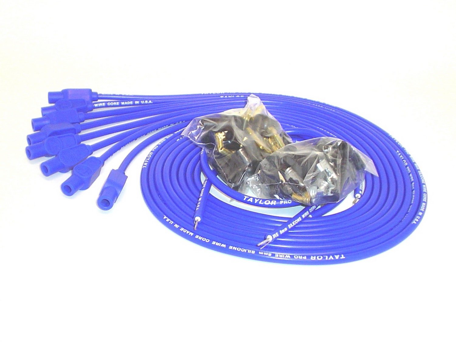 8mm Taylor Cable Pro Wire Blue Spark Plug Wire Set 70654