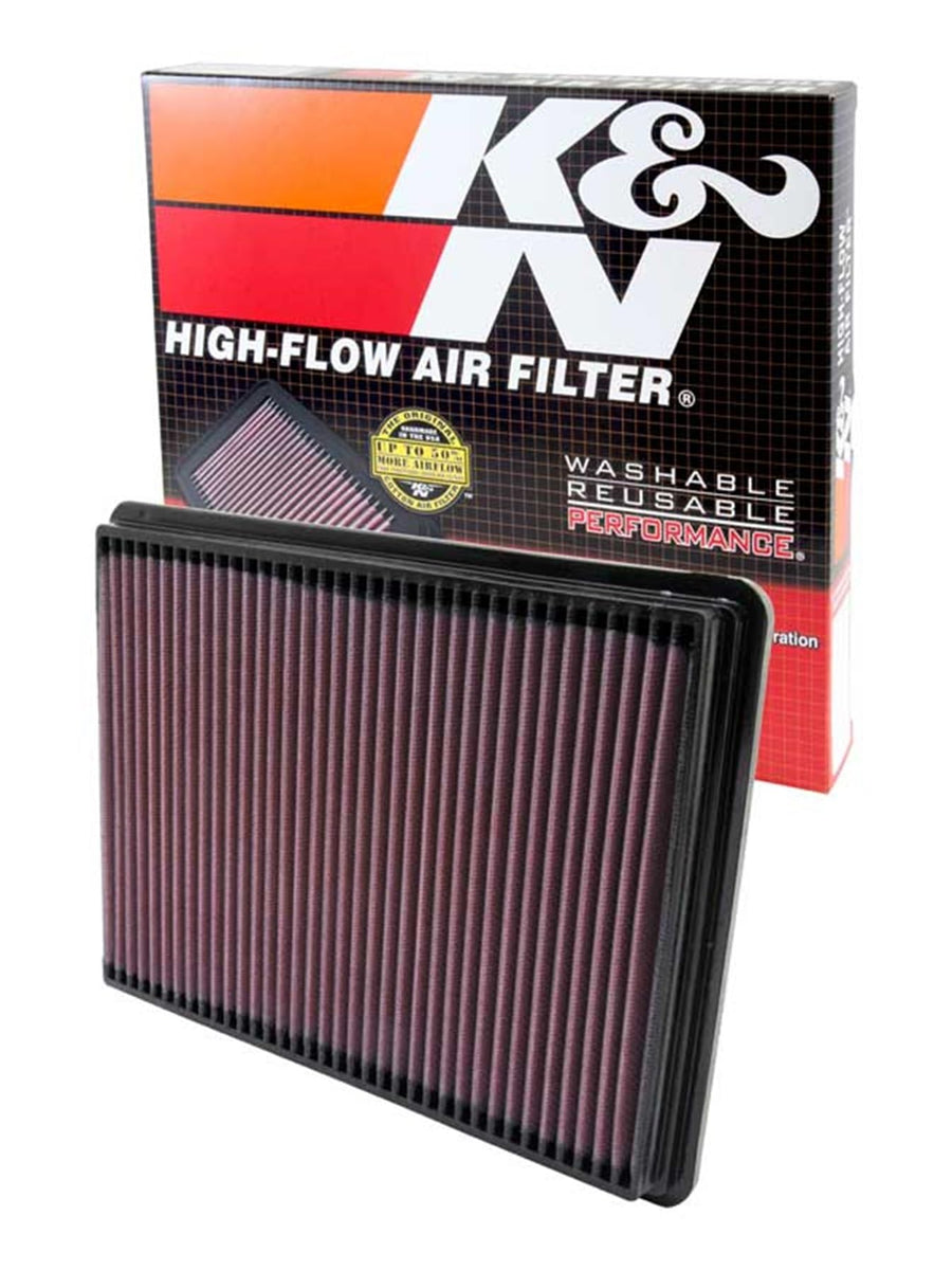 K&N Engine Air Filter: Replacement Car Air Filter, Reusable, Clean Every 75,000 Miles, Washable: Compatible 1999-2008 Buick/Pontiac/Chevy (Regal, Century, Impala, Monte Carlo, Grand Prix), 33-2141-1