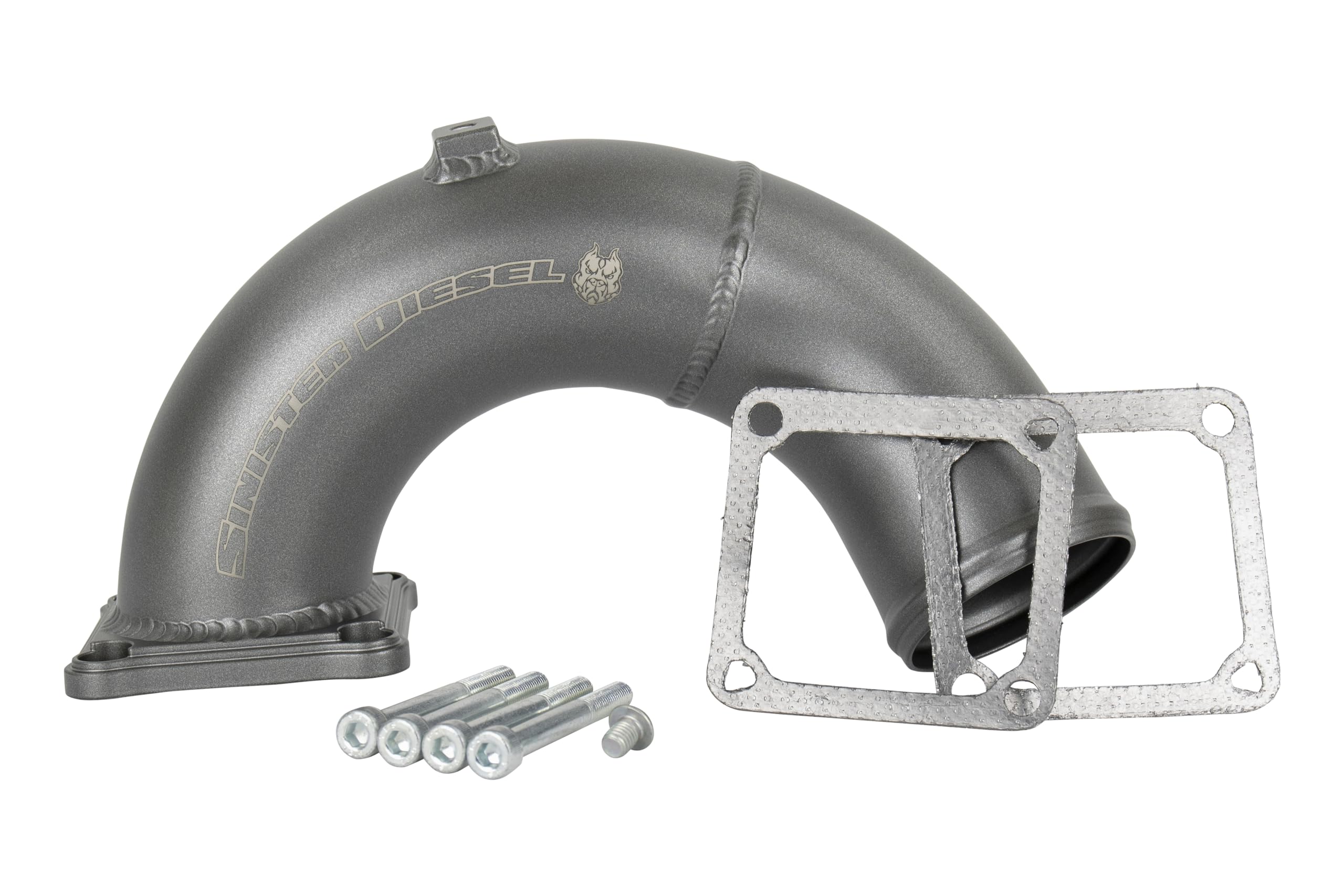 Sinister Diesel Intake Elbow Gray for Dodge Cummins 1998.5-2002 5.9L