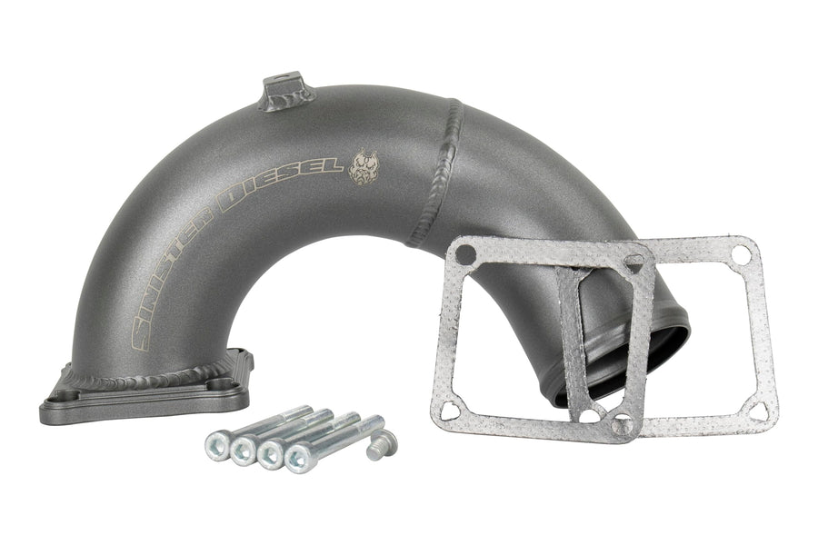 Sinister Diesel Intake Elbow Gray for Dodge Cummins 1998.5-2002 5.9L
