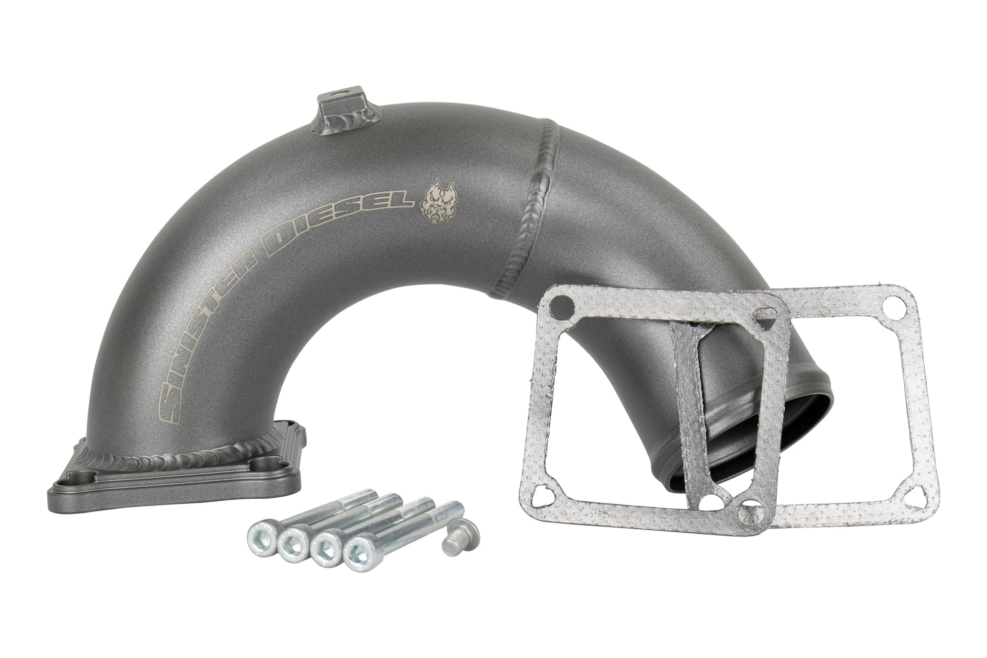 Sinister Diesel Intake Elbow Gray for Dodge Cummins 1998.5-2002 5.9L