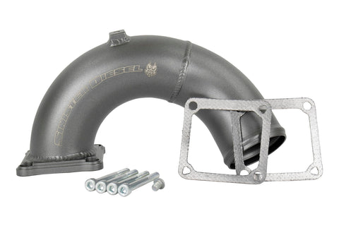 Sinister Diesel Intake Elbow Gray for Dodge Cummins 1998.5-2002 5.9L