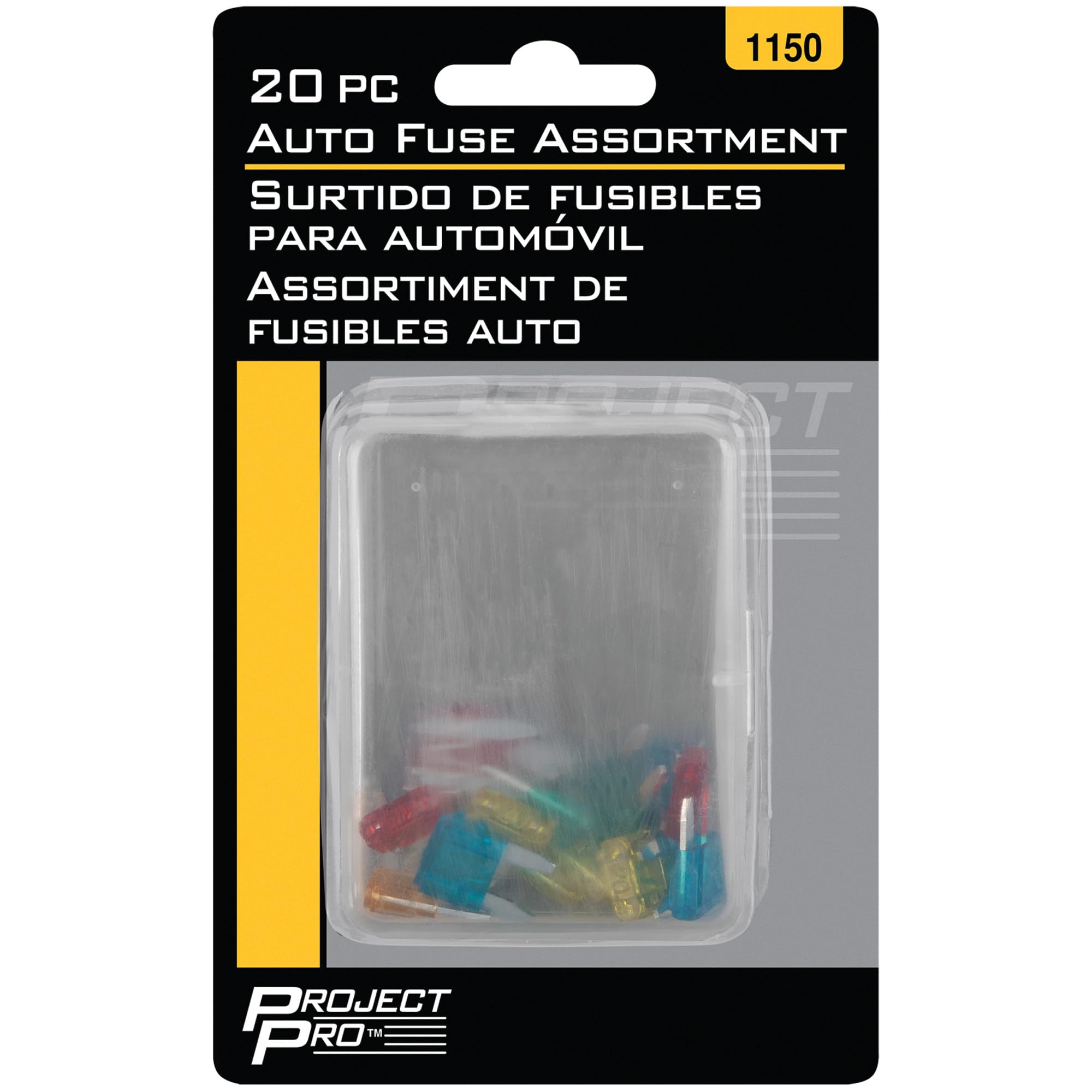Assorted Blade Fuse Set Performance Tool 1150 with Handy Storage Case - Includes 20 Fuses Ranging from 5A to 30A