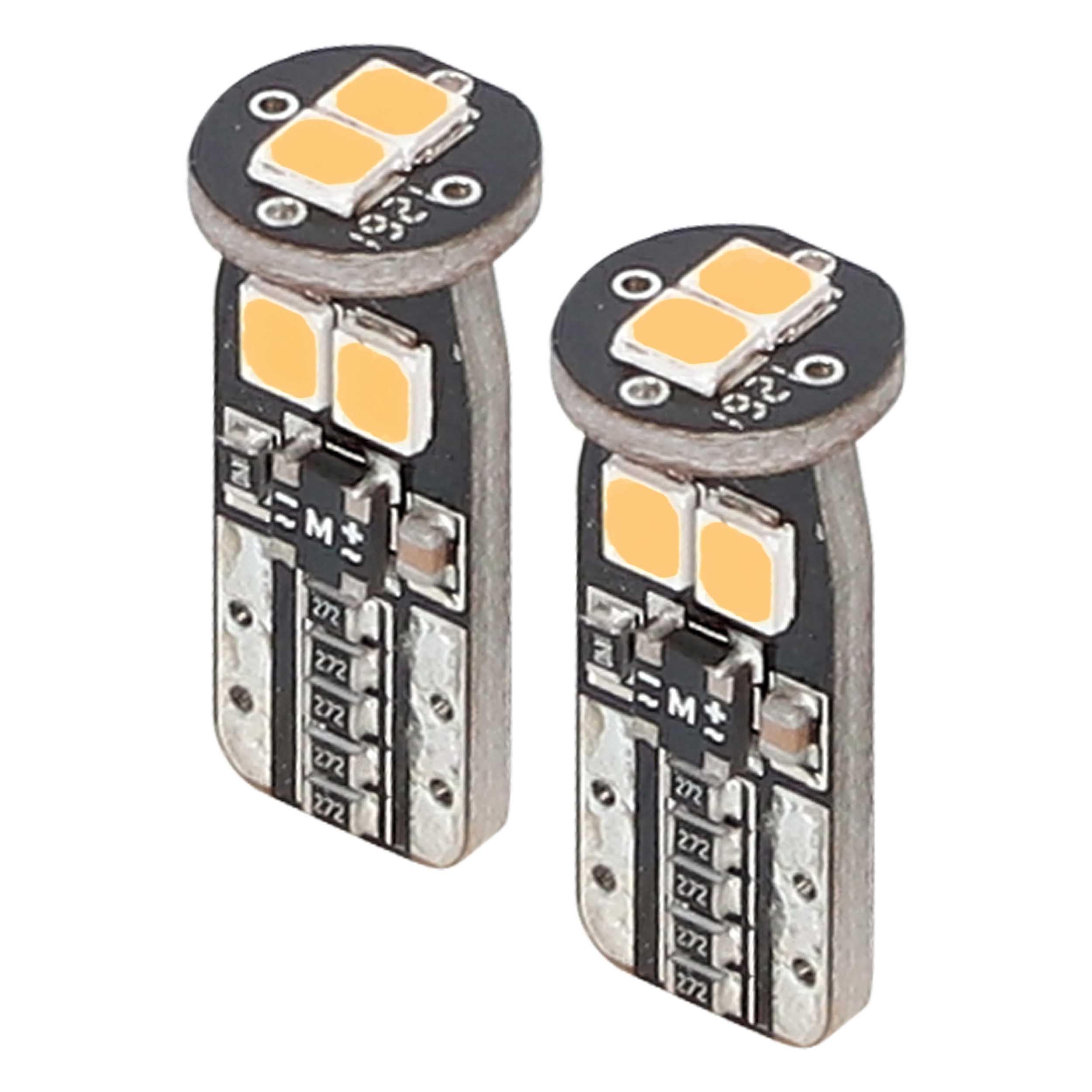 Replacement Bulbs Heise T10 Applications Amber- 2 Pack (HE-CT10A)
