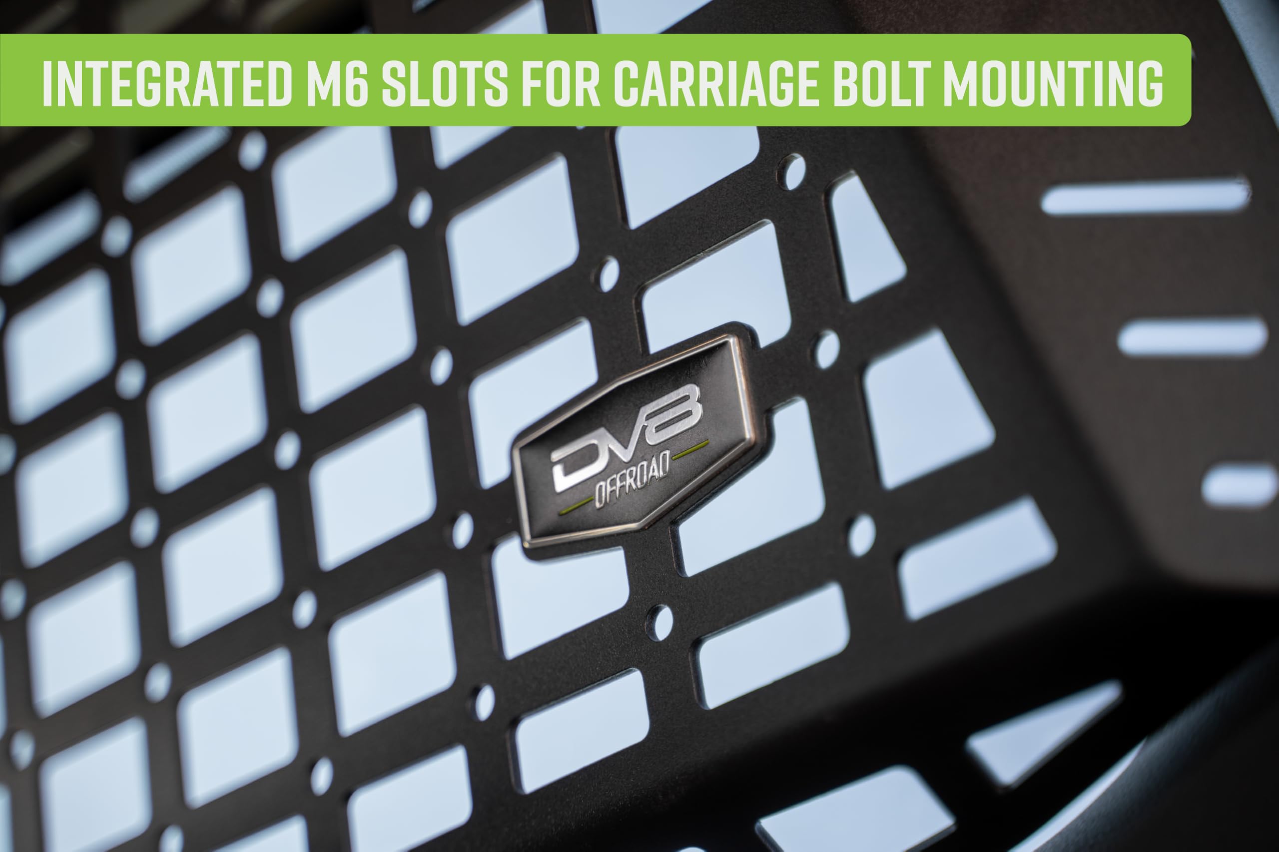 Rear Window Pocket Molle Panels DV8 Offroad for 2024 Toyota Land Cruiser & Lexus GX 550 | Molle Panel Design | Wide Range of Mounting Solutions | M6 Slots for Carriage Bolt Mounting | Rigid Fitment