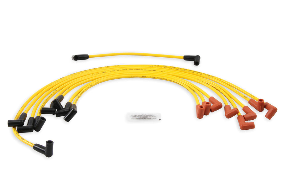 4048 ACCEL Spark Plug Wire Set - 8mm - Yellow with HEI Stock Style Boots