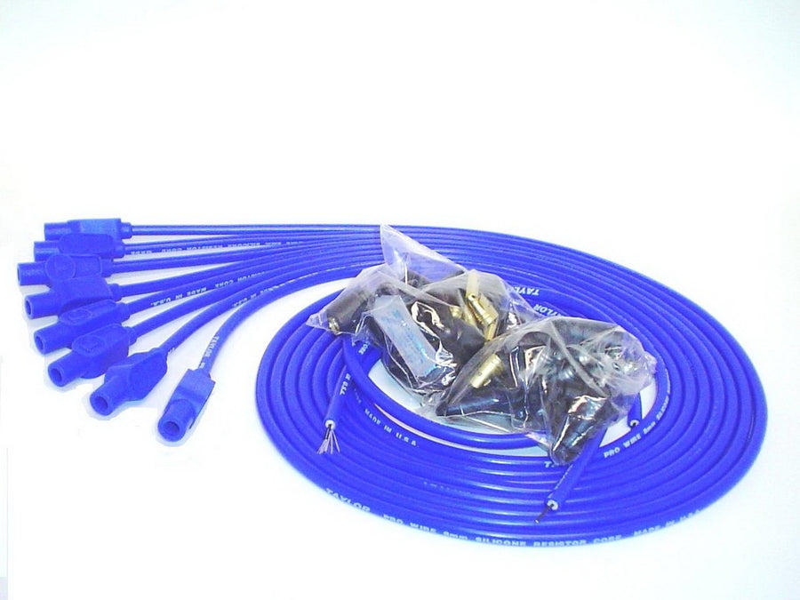 8mm Taylor Cable Pro Wire Blue Spark Plug Wire Set 70655