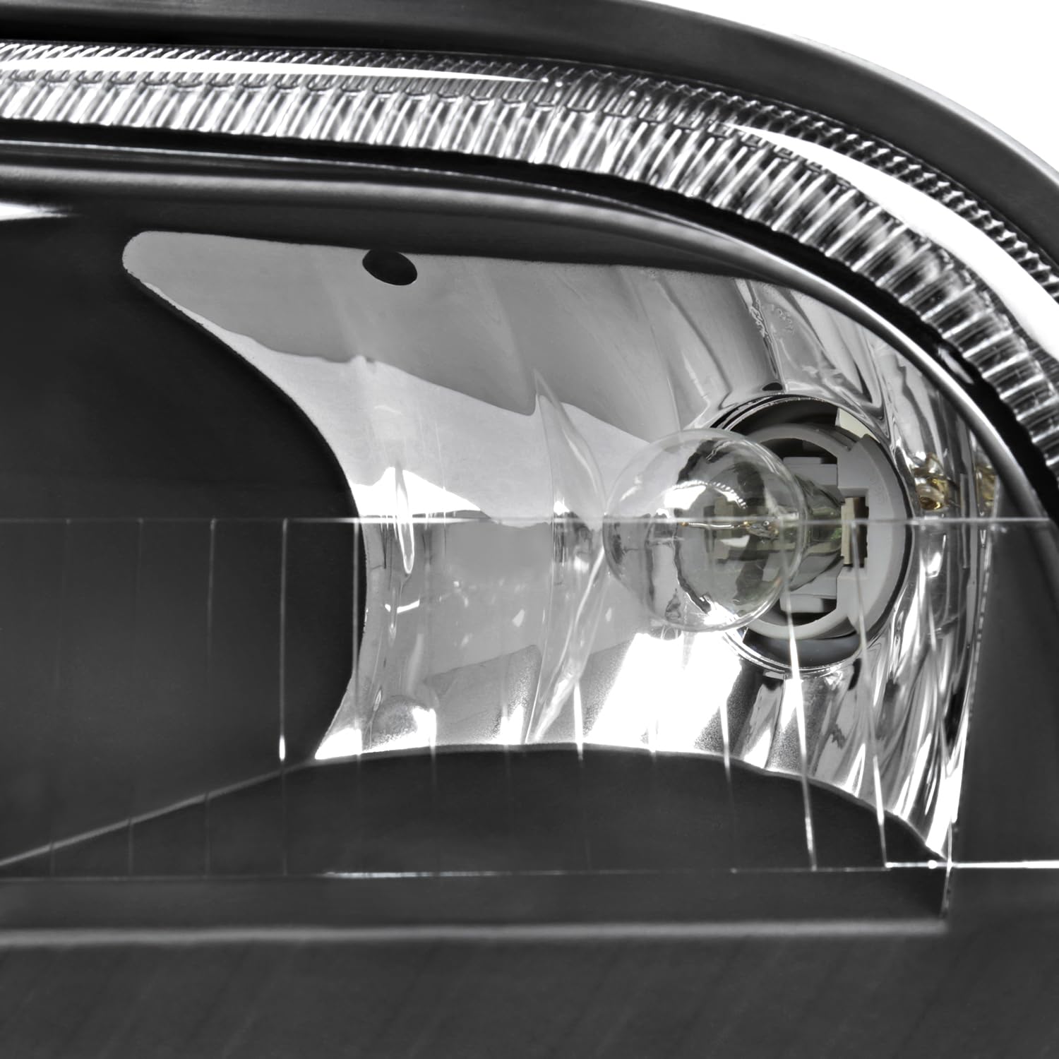 Black Headlights + Corner Lights SPEC-D TUNING Compatible with 2006-2011 Mercury Grand Marquis