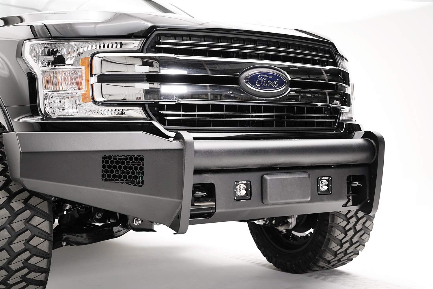F150 Raptor 18-C Adaptive Cruise Control Relocation Brckt Blck Steel Elite Bumper