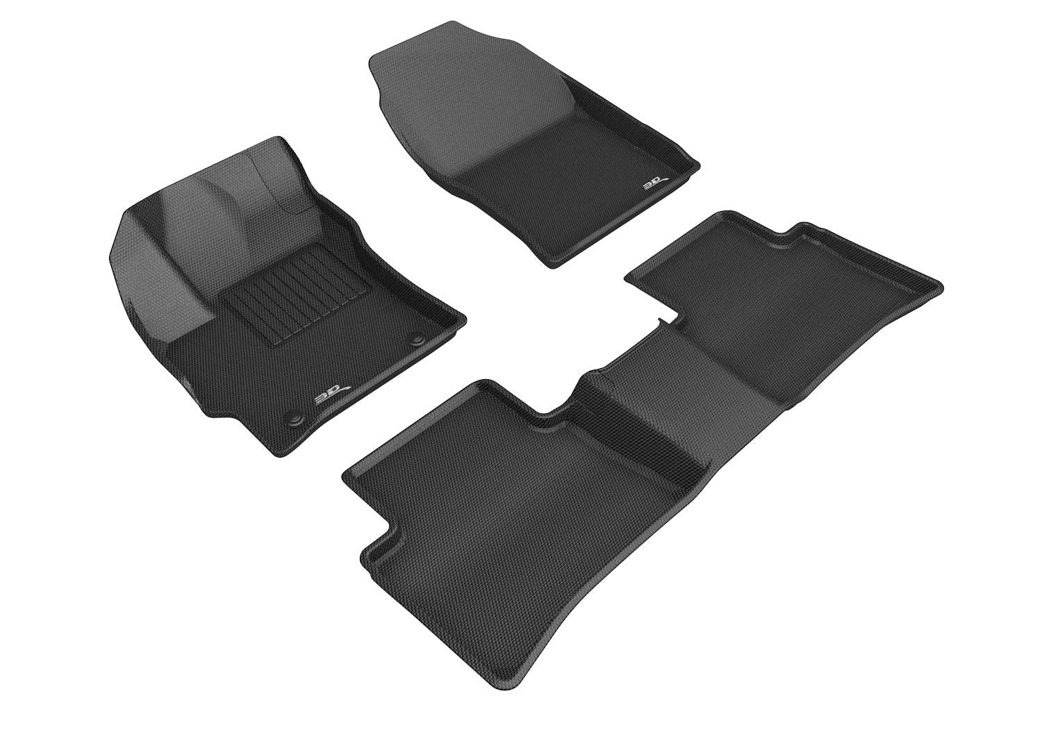 3D MAXpider Kagu Custom Fit Floor Mat (Black) Compatible with Toyota Corolla Sedan 2020-2026 - R1 R2