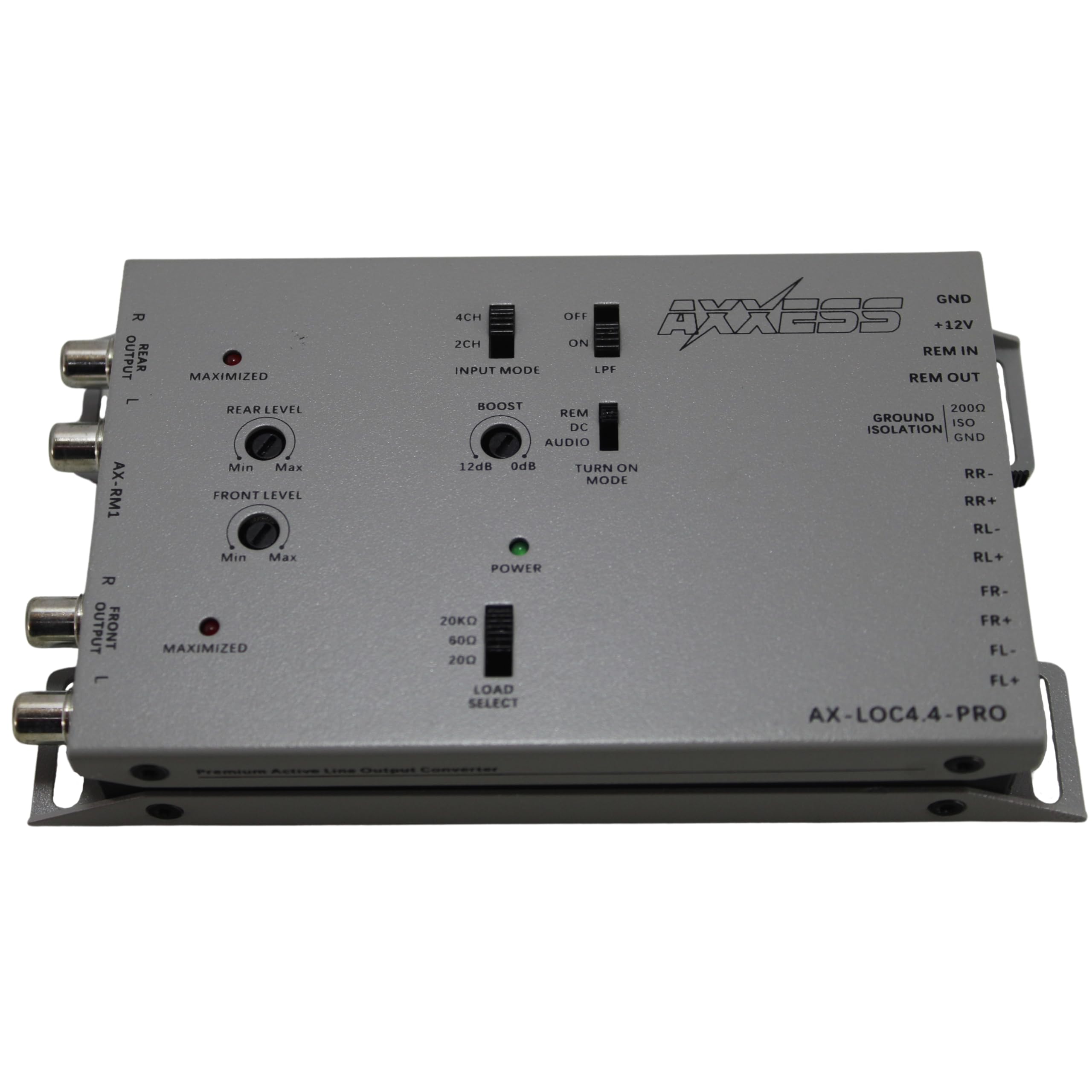 4CH Active Line Output Converter Metra Brands with Bass Boost