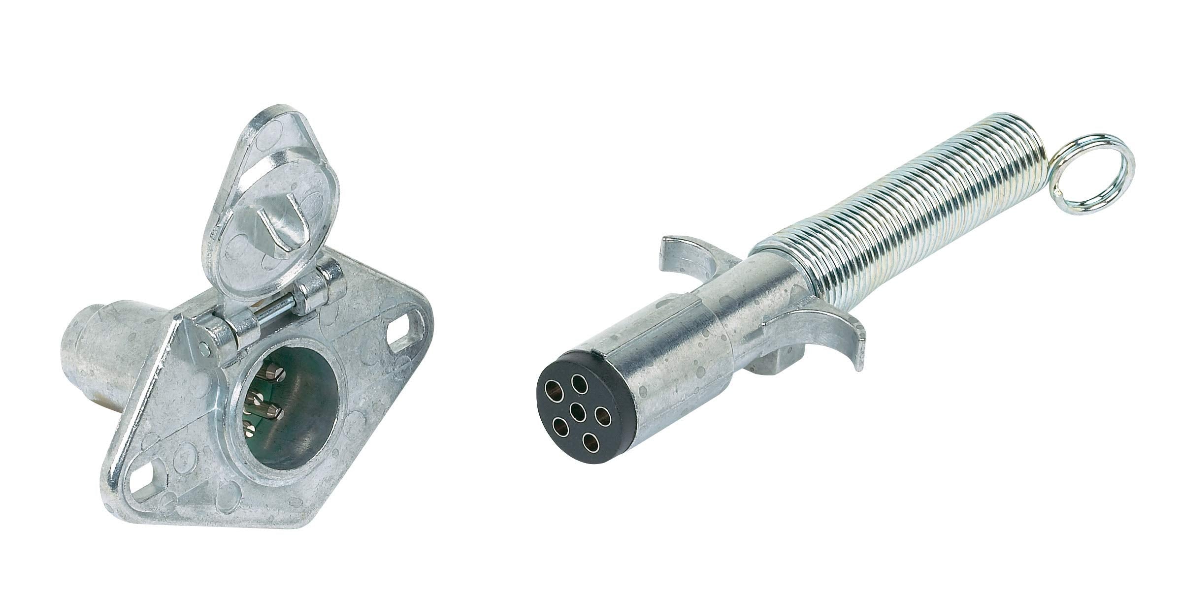 6 Pole Hopkins Towing Solutions Matched Set Connector with Cable Protector