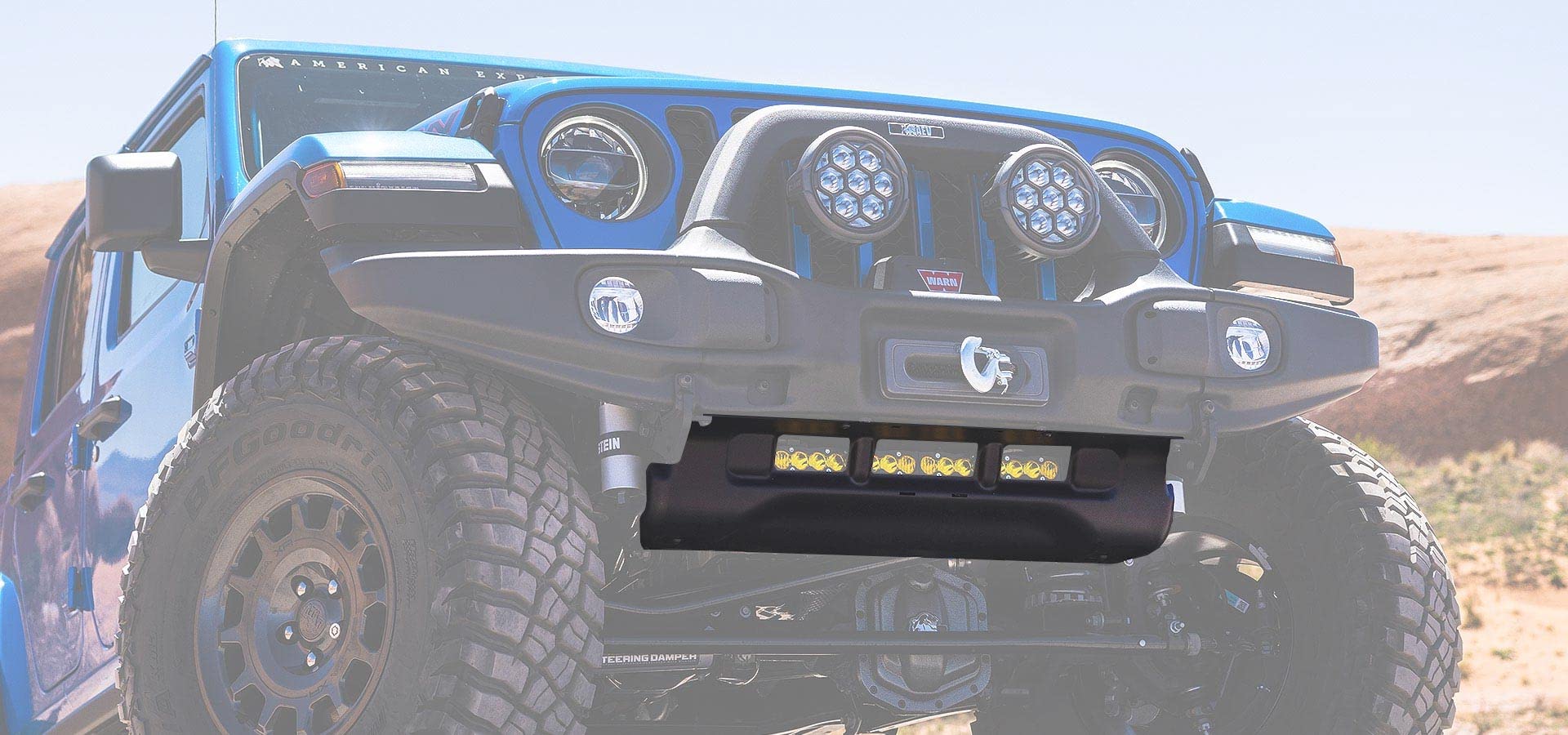 EX/RX AEV Front Bumper Skid Plate - JL Wrangler/JT Gladiator