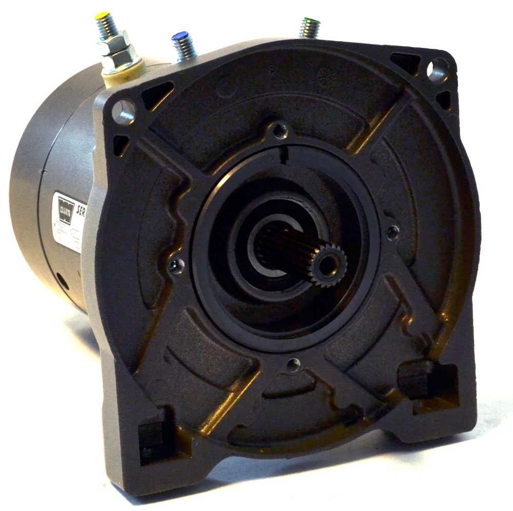 12 Volt WARN 62518 Replacement Winch Motor with Drum Support for M4500 and M5000 Winches