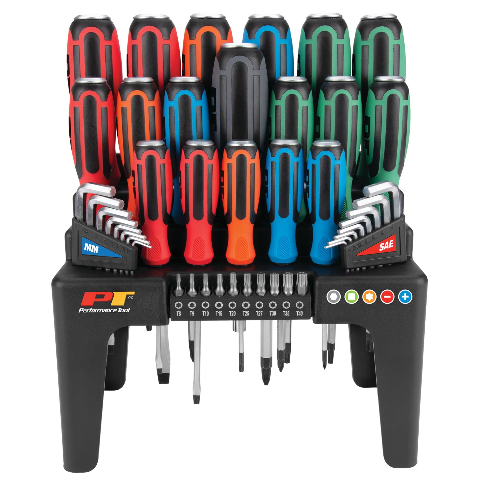 W1737 Performance Tool 44Pc Go-Thru Screwdriver Set