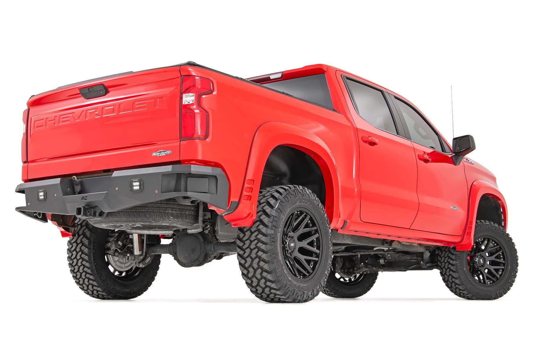 One-Piece Rough Country 95 Series Aluminum Wheel - 20x10, 6x5.5" Bolt Pattern, 25mm Offset for Jeeps, Truck, SUV