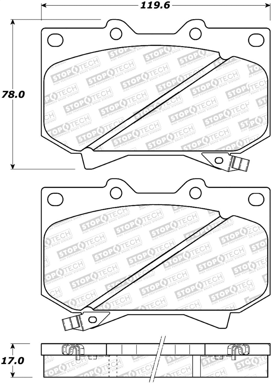 Street Select StopTech Brake Pads 305.08120