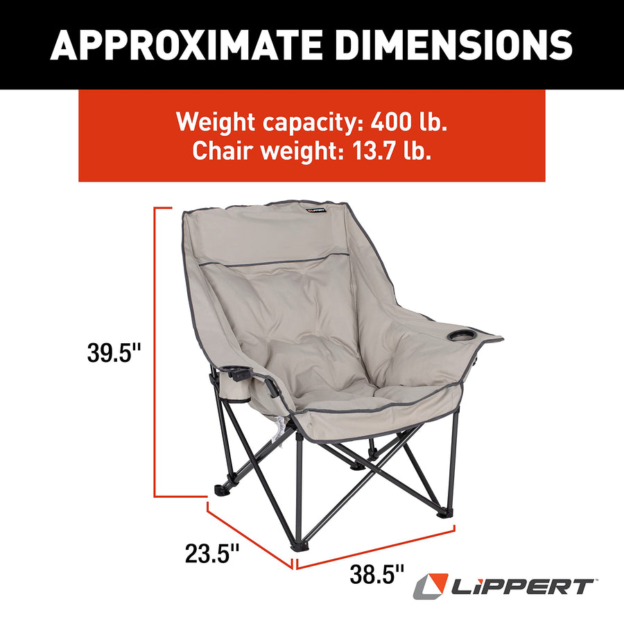 Big Bear Camping Chair Lippert Components 2021128653 - Sand