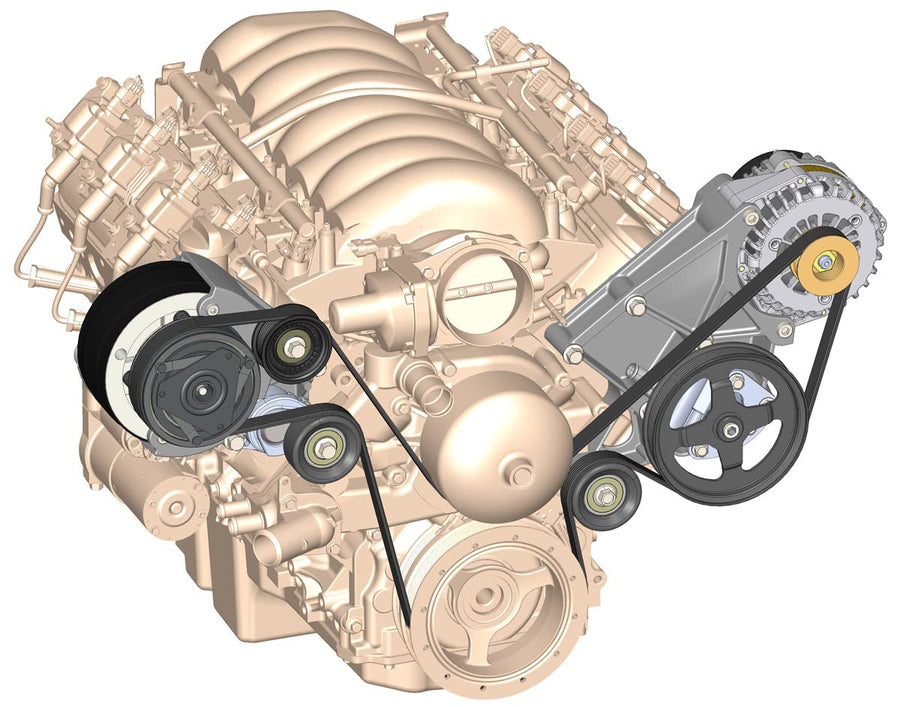 20-136 Holley LS/LT Complete Accessory Drive Kit
