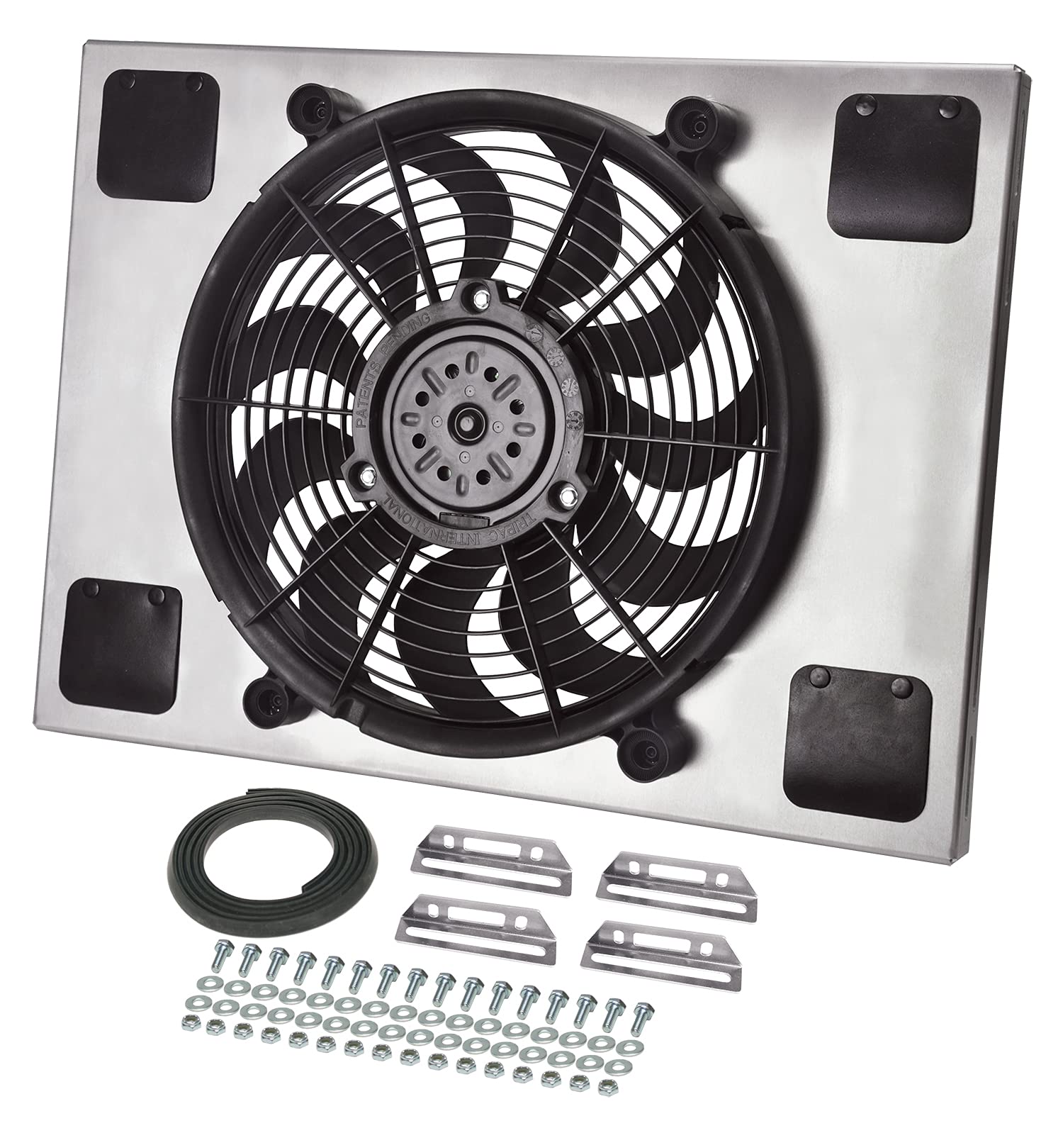 Radiator Fan Derale 16827 with Aluminum Shroud Assembly