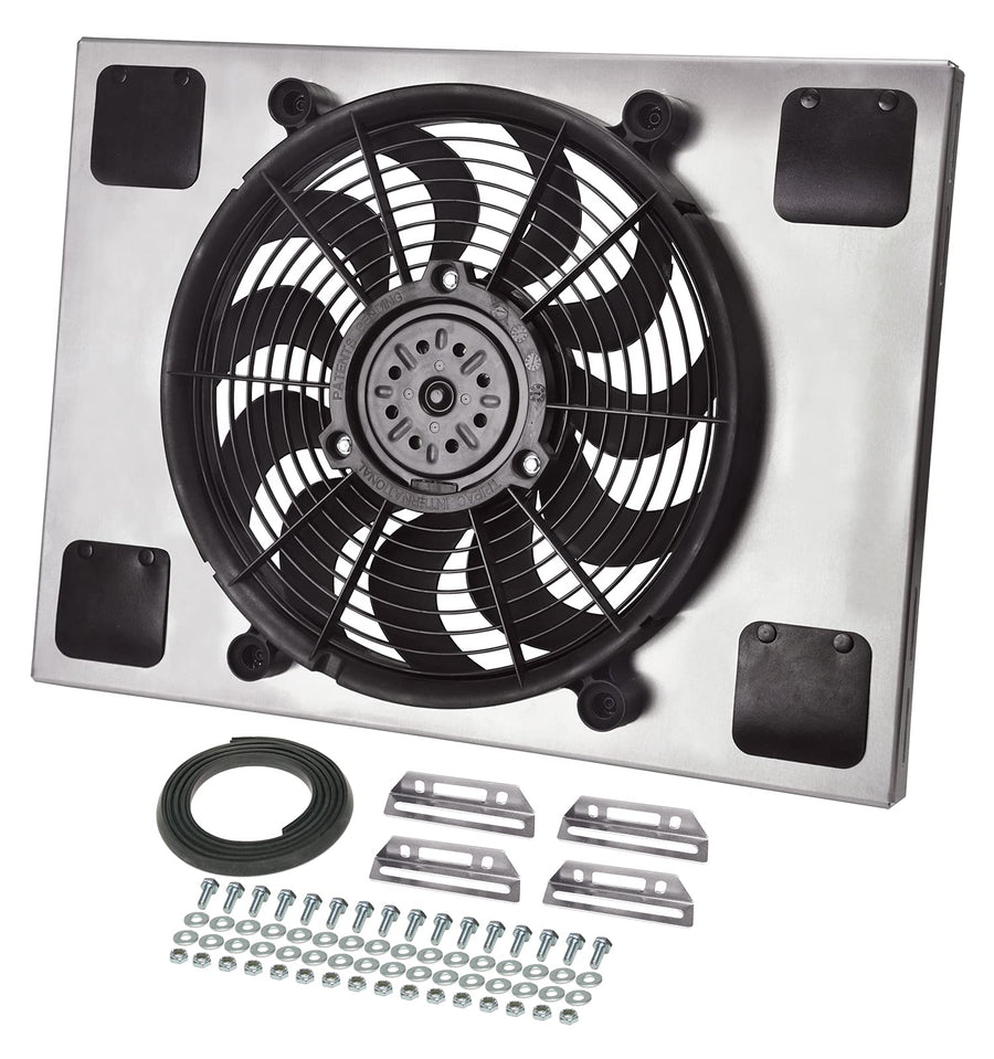 Radiator Fan Derale 16827 with Aluminum Shroud Assembly