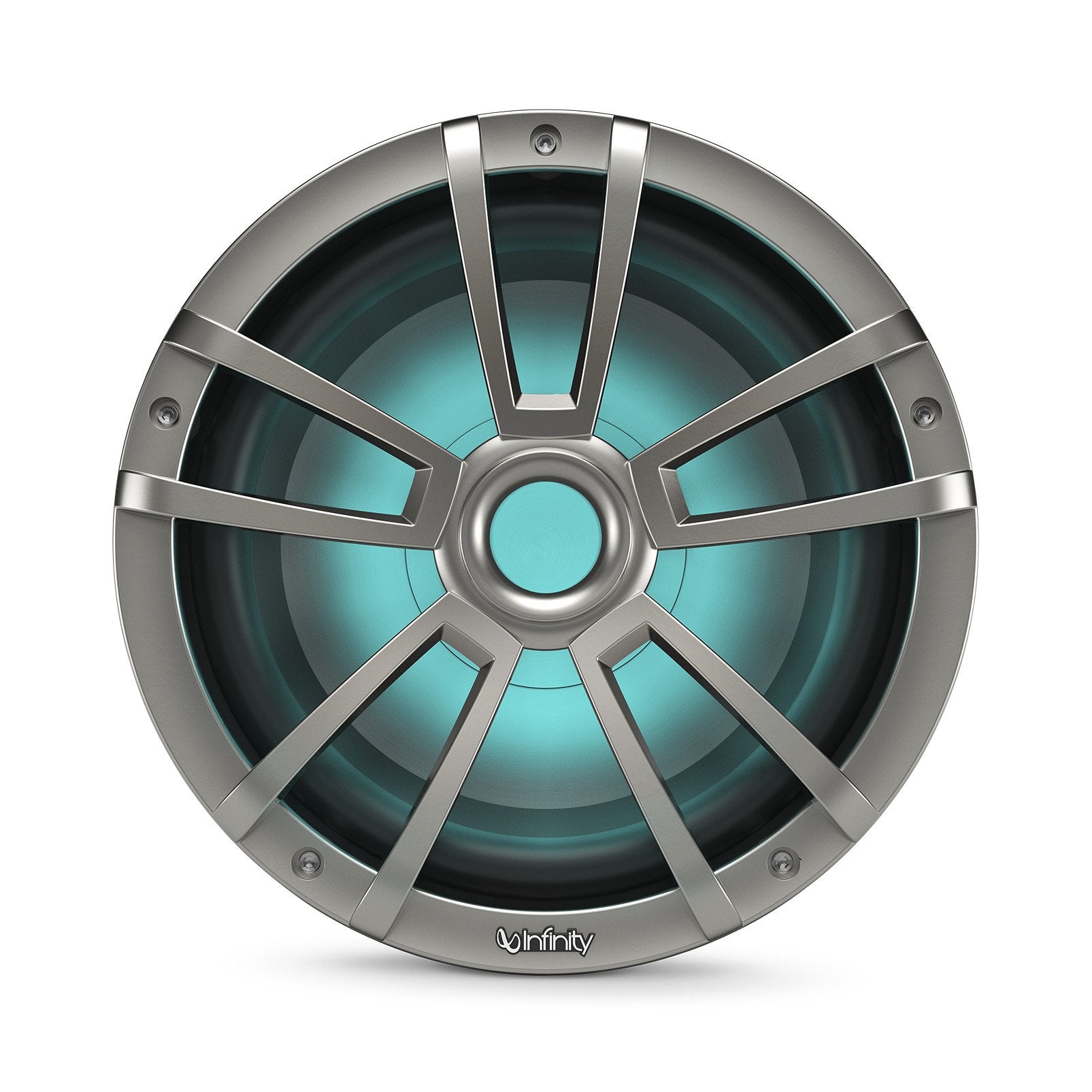 10 Inch Infinity 1022MLT Marine RGB LED Subwoofer - Titanium