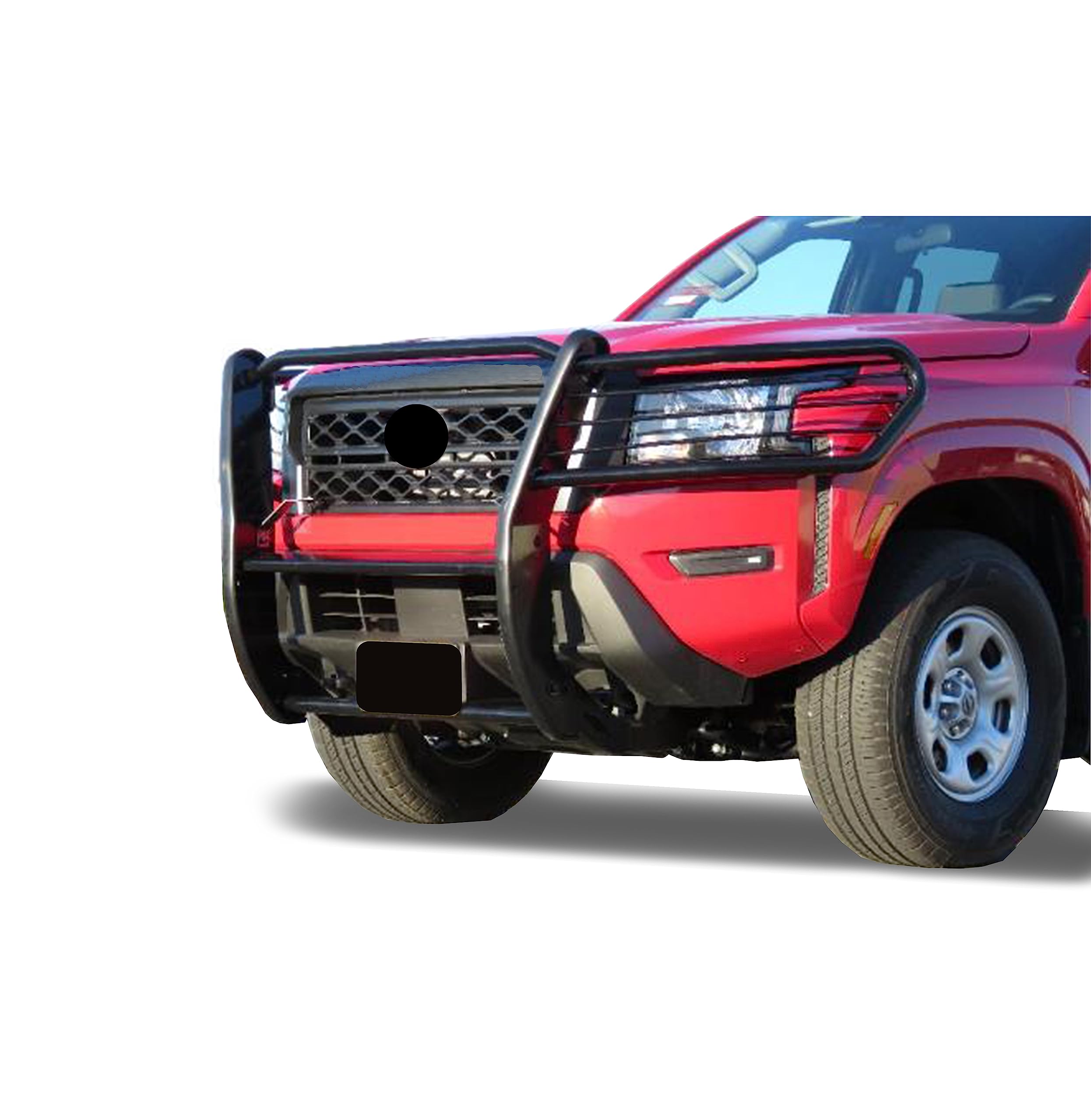 Bumper Guard Black Grille brush Modular Compatible with 2022-2025 Nissan Frontier-17NI22MA