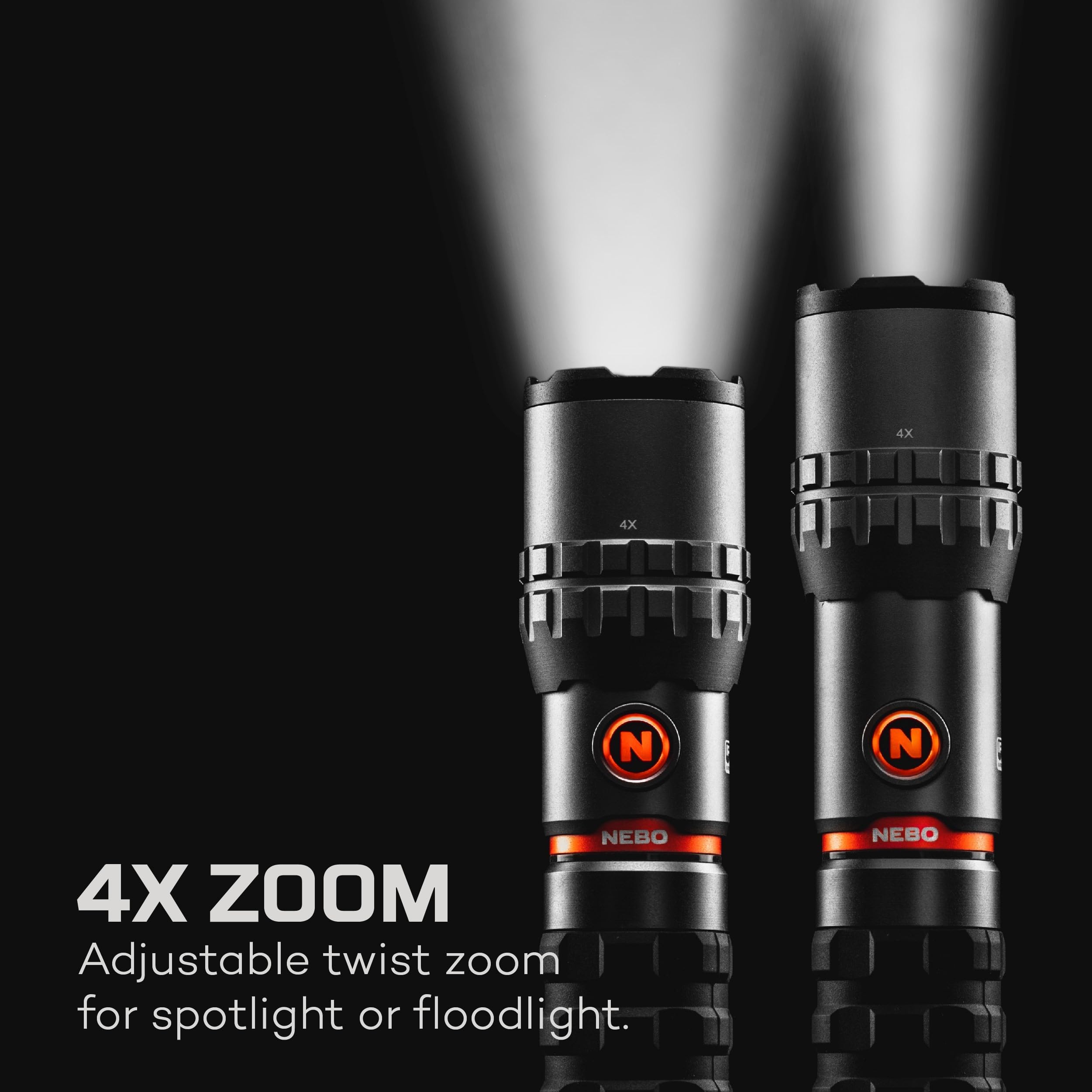 NEBO Flashlight SLYDE KING | High Lumens, Rechargeable COB Work Light & LED Flashlight, Waterproof, Magnetic Base, Great for Camping & Hunting, Includes Charging Cable
