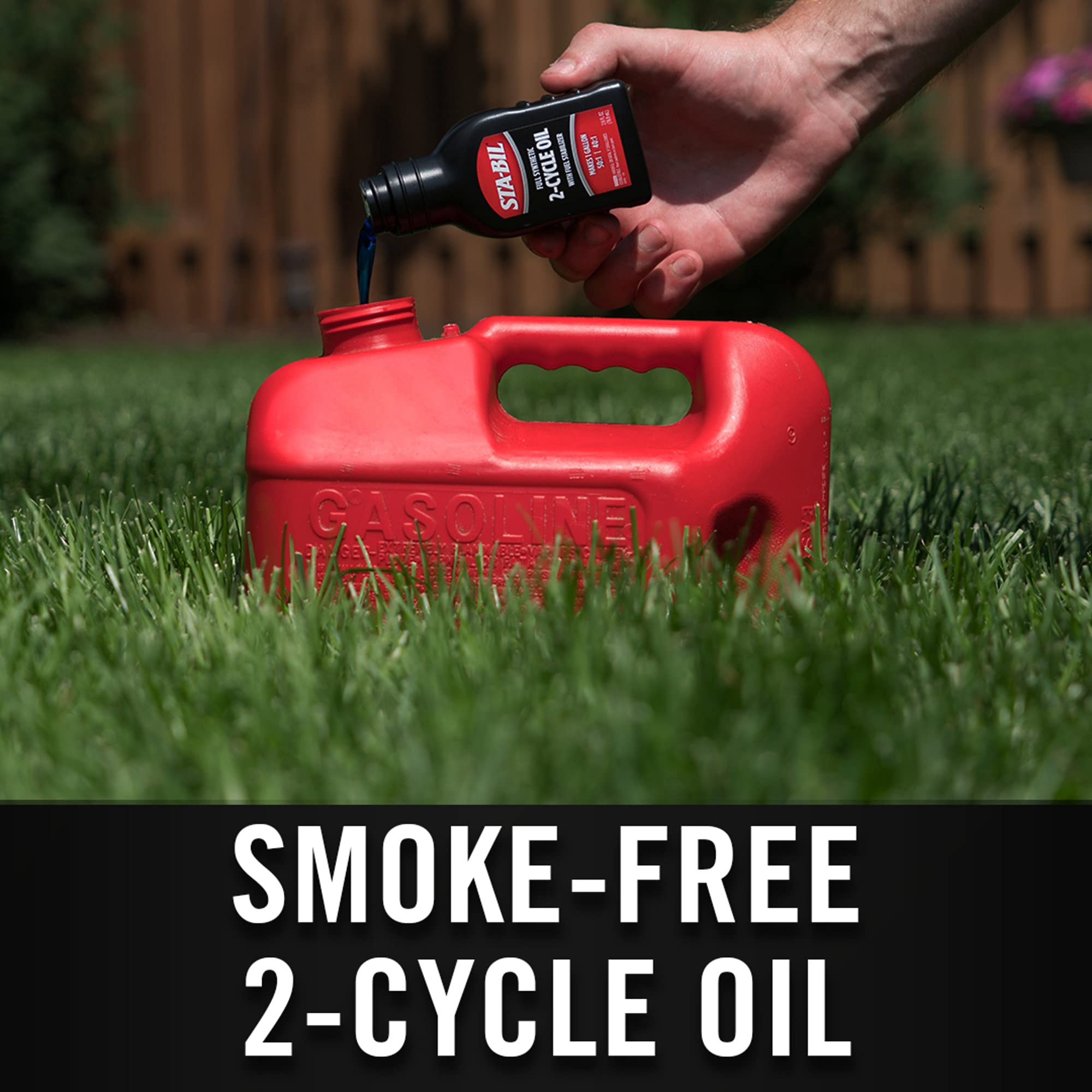 Full Synthetic STA-BIL 2-Cycle Oil - With Fuel Stabilizer For Up To 12 Months Protection - 1 Gallon Multi-Mix - 50:1/40:1 Mix Ratios - Low Smoke Formula, 2.6 fl. oz. (22403)