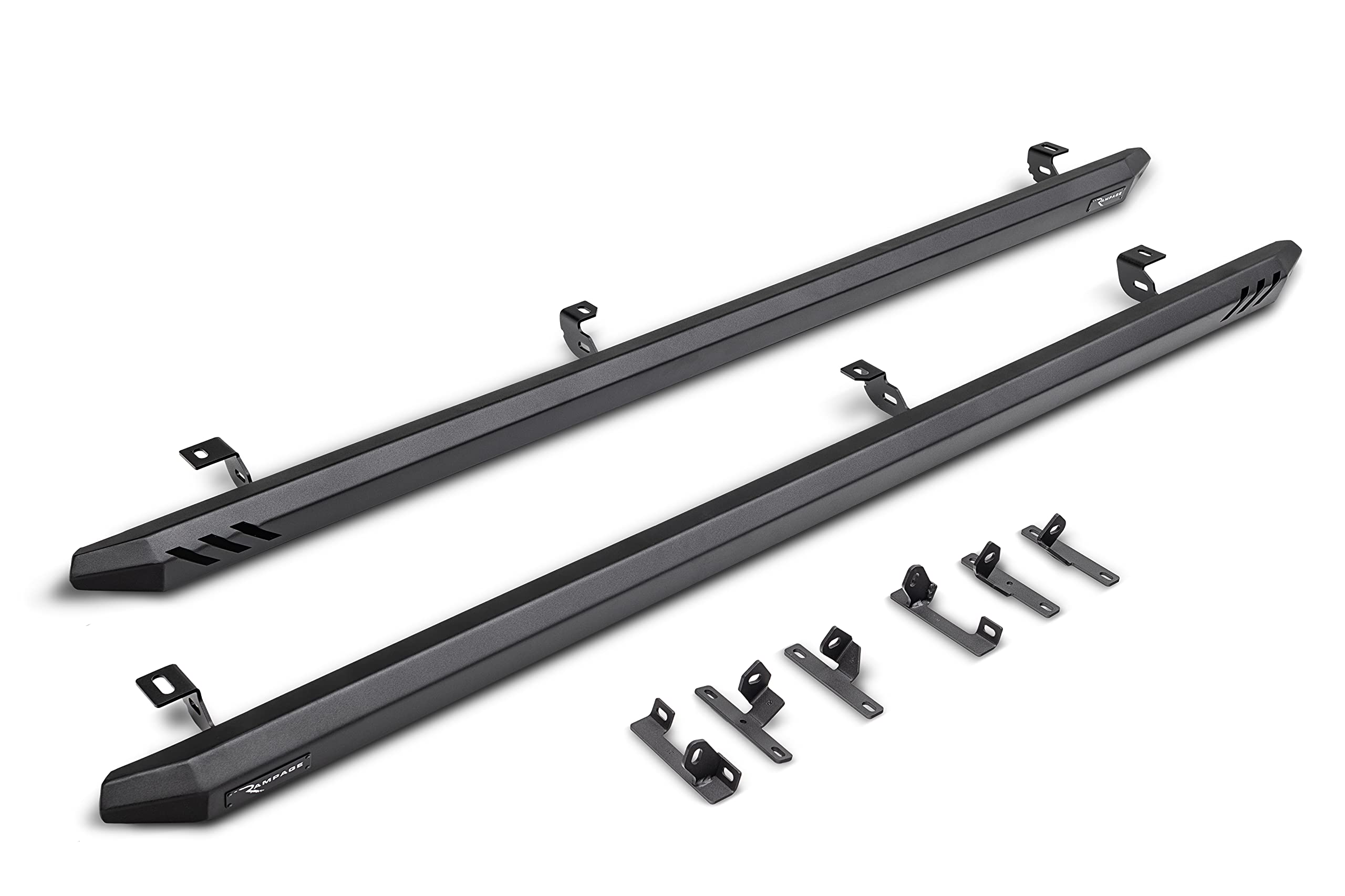 Rock Rail RAMPAGE PRODUCTS Nerf Bars for Jeep Gladiator JT | Pair, Steps Sold Separately, Steel, Black | 26410035 | Fits 2020-2025 Jeep Gladiator JT