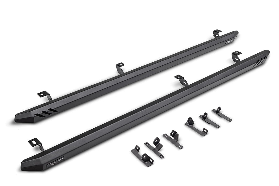 Rock Rail RAMPAGE PRODUCTS Nerf Bars for Jeep Gladiator JT | Pair, Steps Sold Separately, Steel, Black | 26410035 | Fits 2020-2025 Jeep Gladiator JT