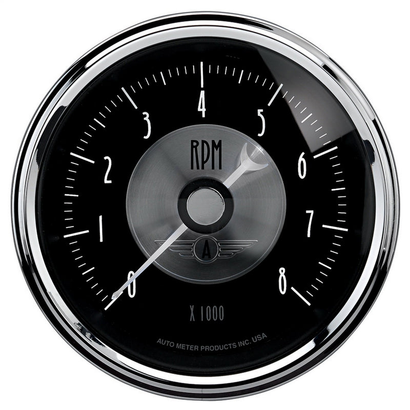 Auto Meter 3-3/8" Prestige Black 0-8000 RPM Tachometer Gauge