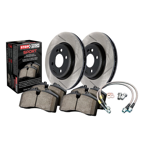Sport Axle Pack Stoptech Slotted; Front 977.62020F