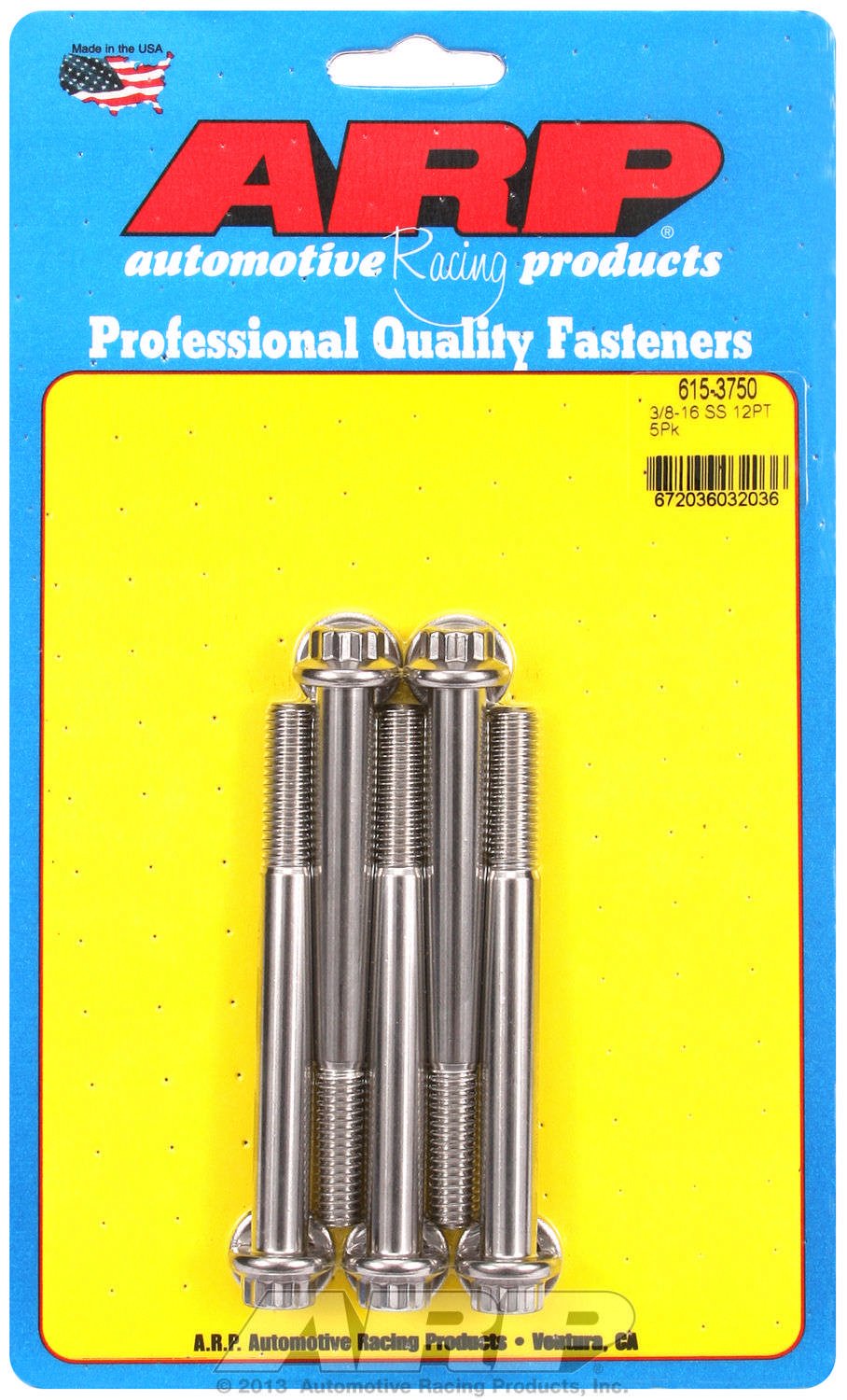 Hex Bolt ARP (615-3750), Stainless Steel