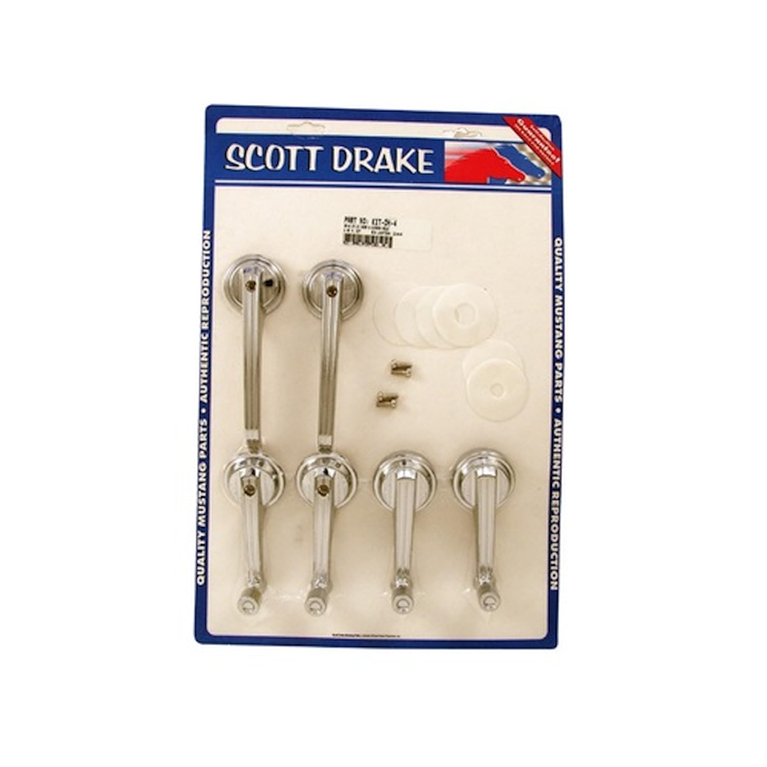 65-7 Cp,Cv Door & Window Hdle (KIT-DH-4) Scott Drake Classic