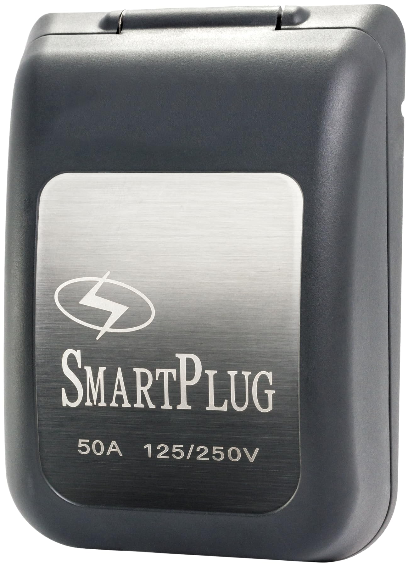 Non-Metallic SmartPlug BM50PB Inlet and Cover Assembly - 50 Amp, Black