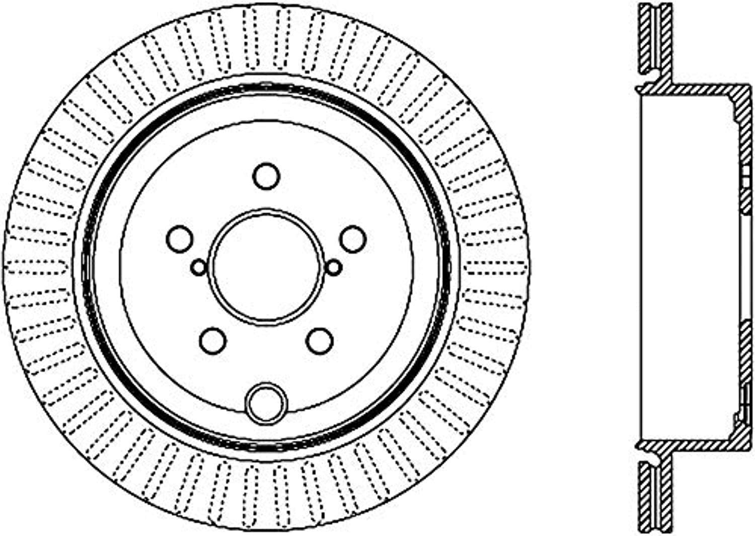 Centric C-Tek Automotive Replacement Rear Brake Rotor Fits Select Scion FR-S, Subaru BRZ/Legacy/Outback, Toyota 86 121.47031