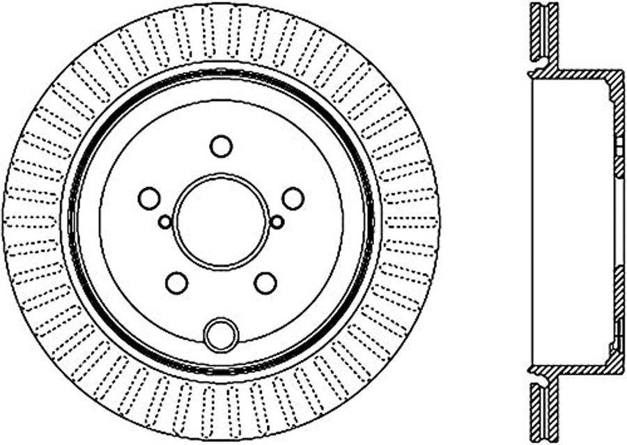 Centric C-Tek Automotive Replacement Rear Brake Rotor Fits Select Scion FR-S, Subaru BRZ/Legacy/Outback, Toyota 86 121.47031