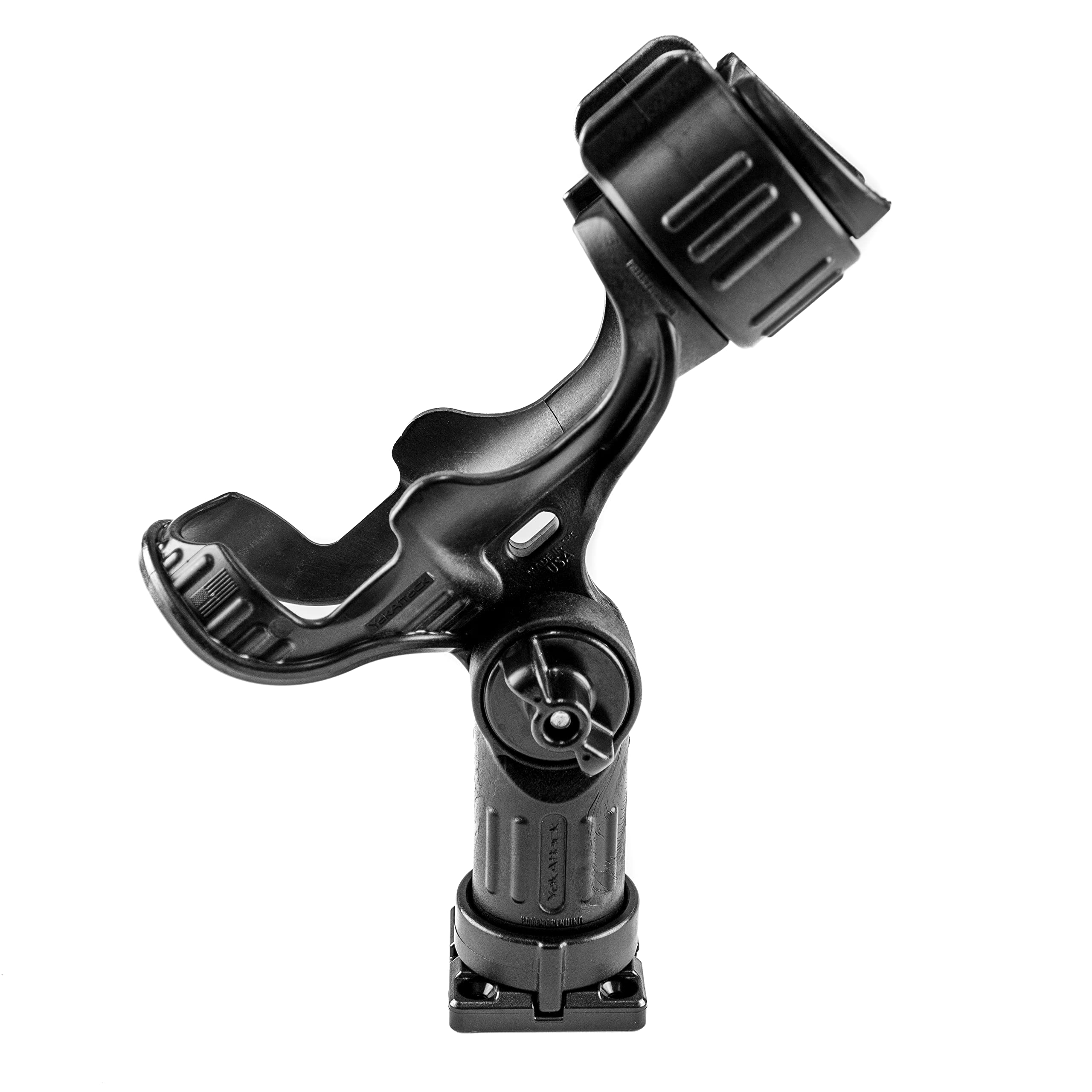 YakAttack MightyMount GridLoc | Low-Profile Kayak Track Mount Base | for GridLoc BlackPak Pro & Watercraft Installs | Compact Mounting Footprint | Works with Track-Mounted Accessories | Made in USA