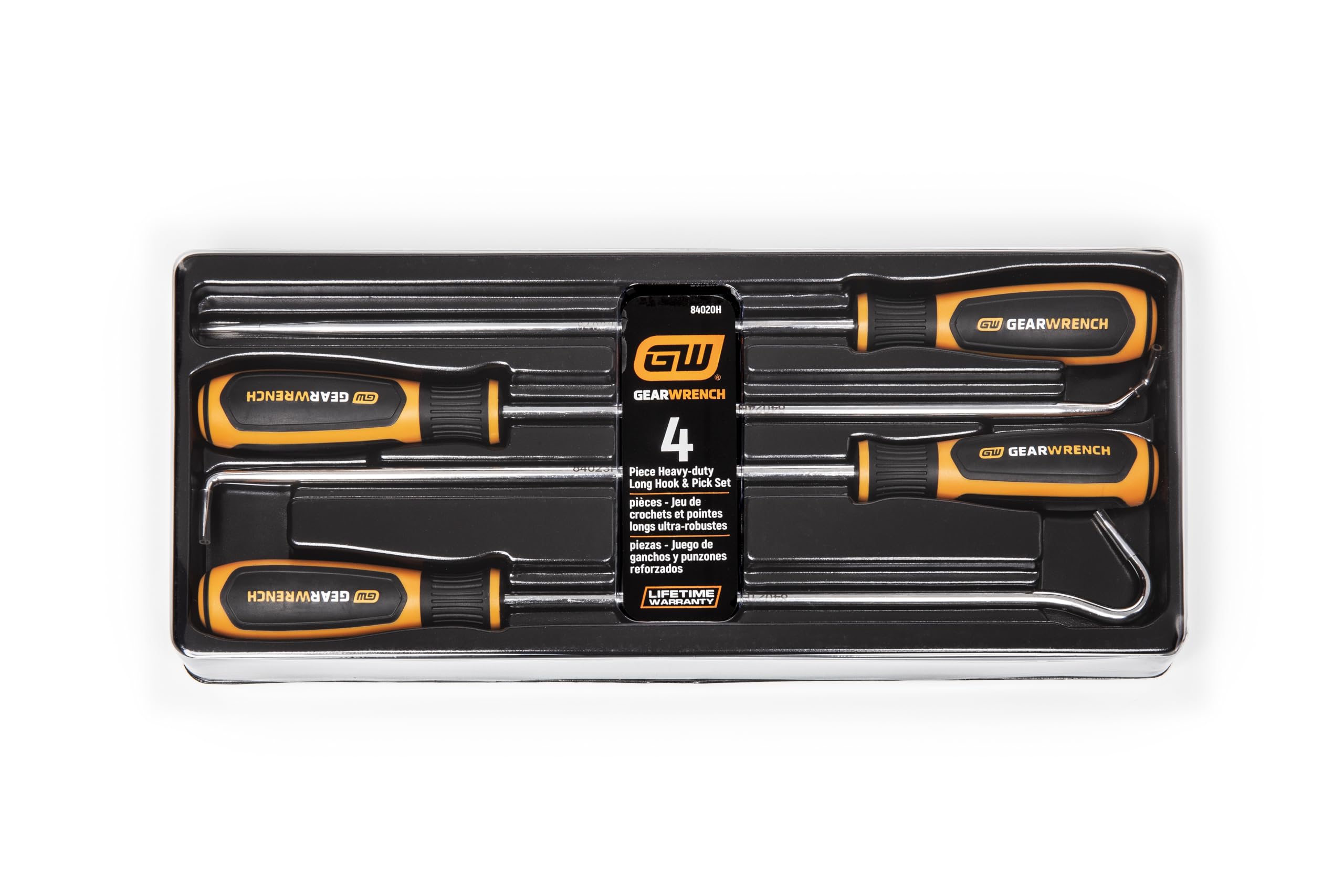 4 Pc. GEARWRENCH Heavy-Duty Long Hook & Pick Set - 84020H