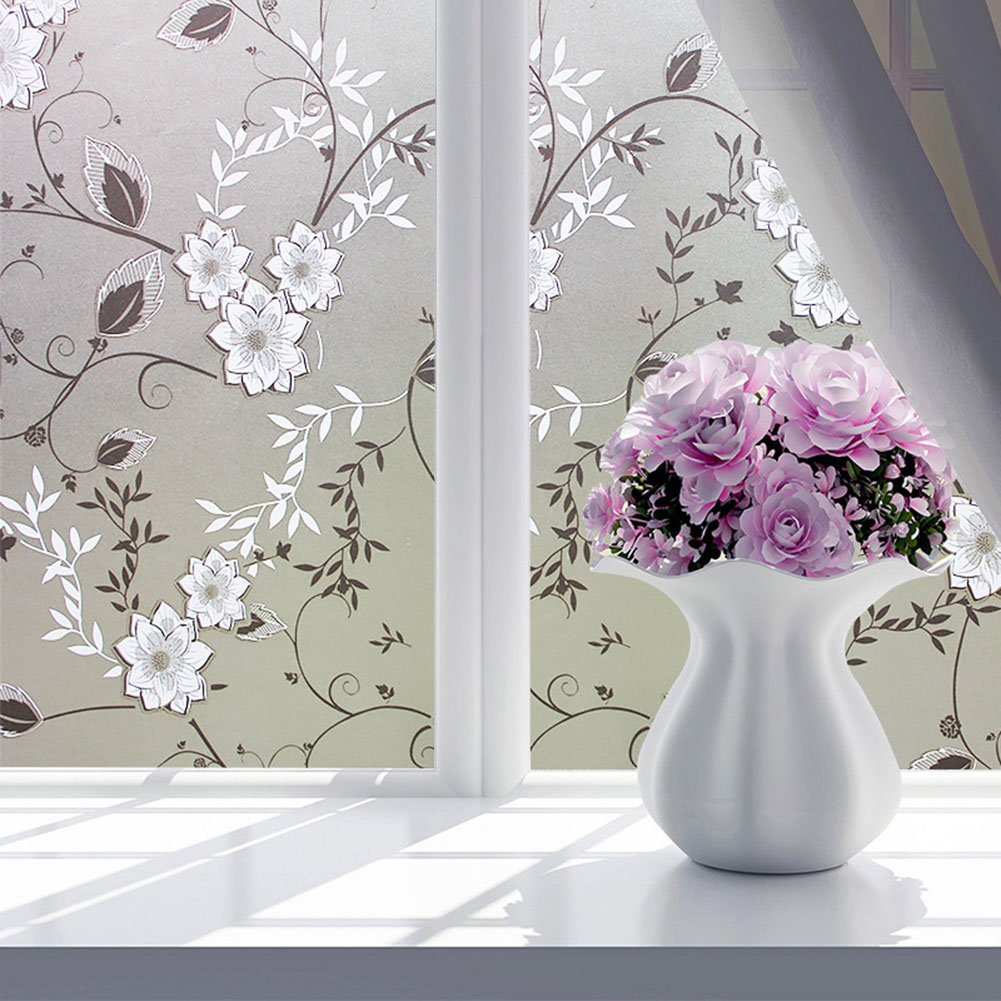 PV Static Window Sticker Privacy Screen 60 x 200 cm (Style 8) Non Zero As Pictured, Style 4