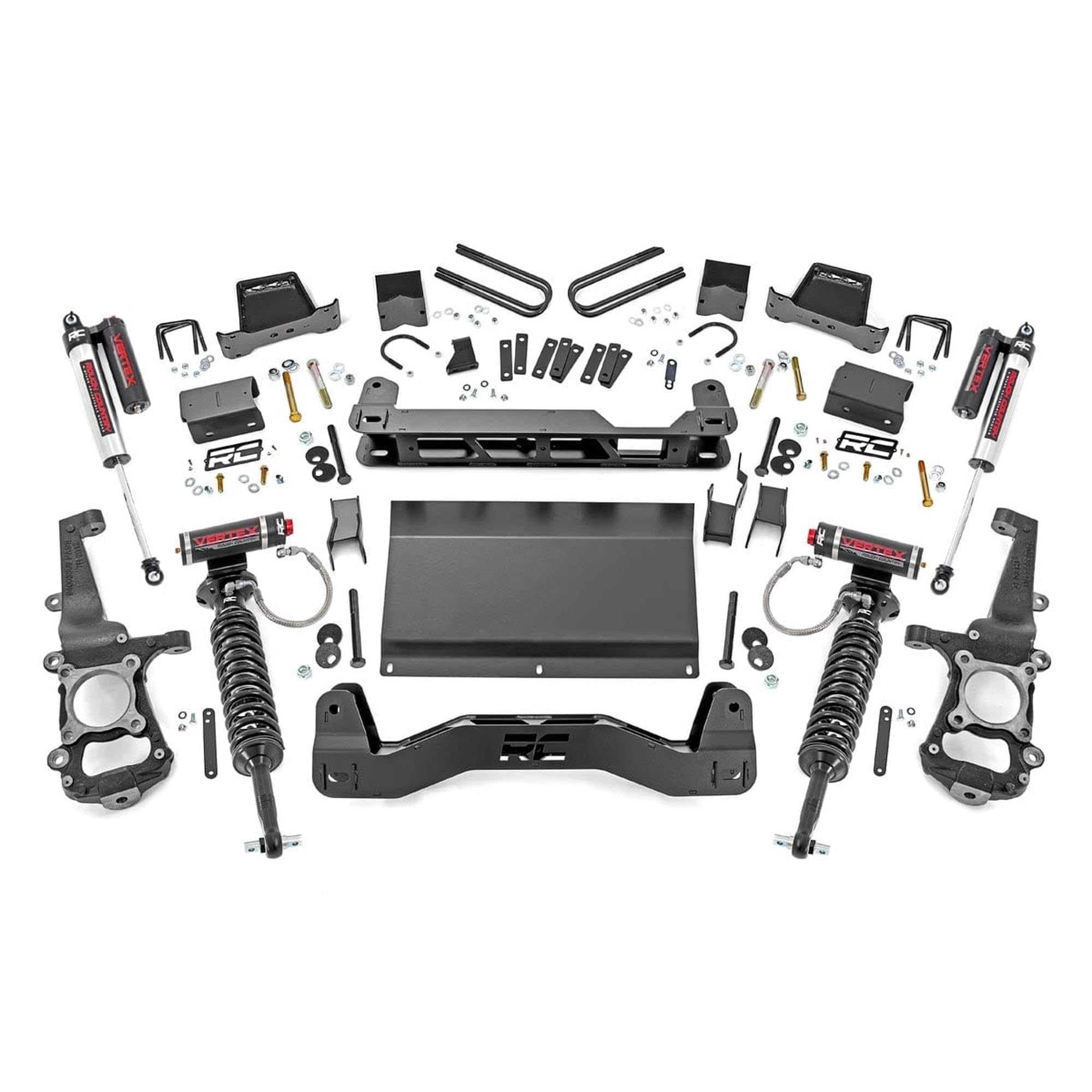 6" Rough Country Suspension Lift Kit with Vertex Coilovers & Vertex Shocks for Ford F-150 4WD (2021-2024)