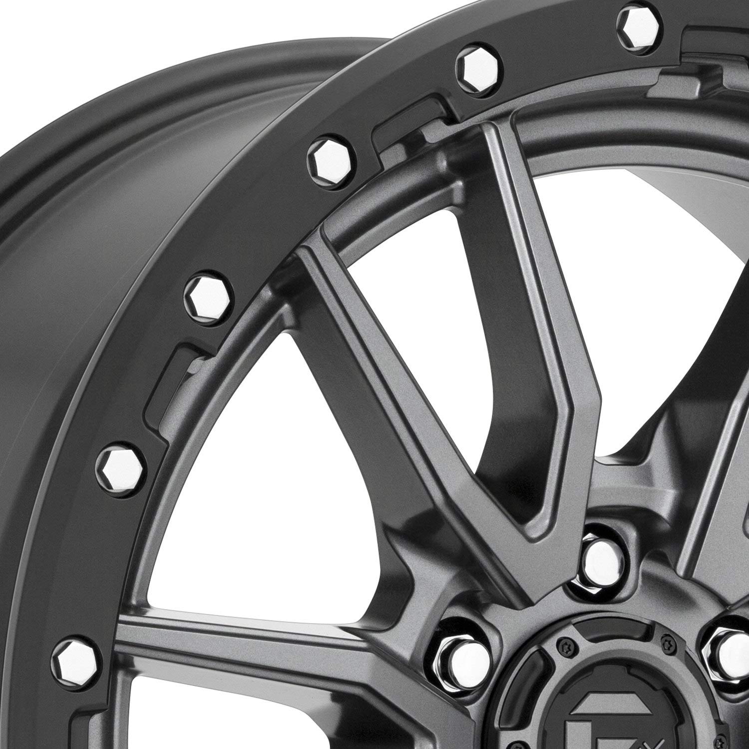 Gun Metal Fuel D680 REBEL Wheel with Painted and TPMS Compatible (18 x 9. inches /6 x 67 mm, 1 mm Offset)