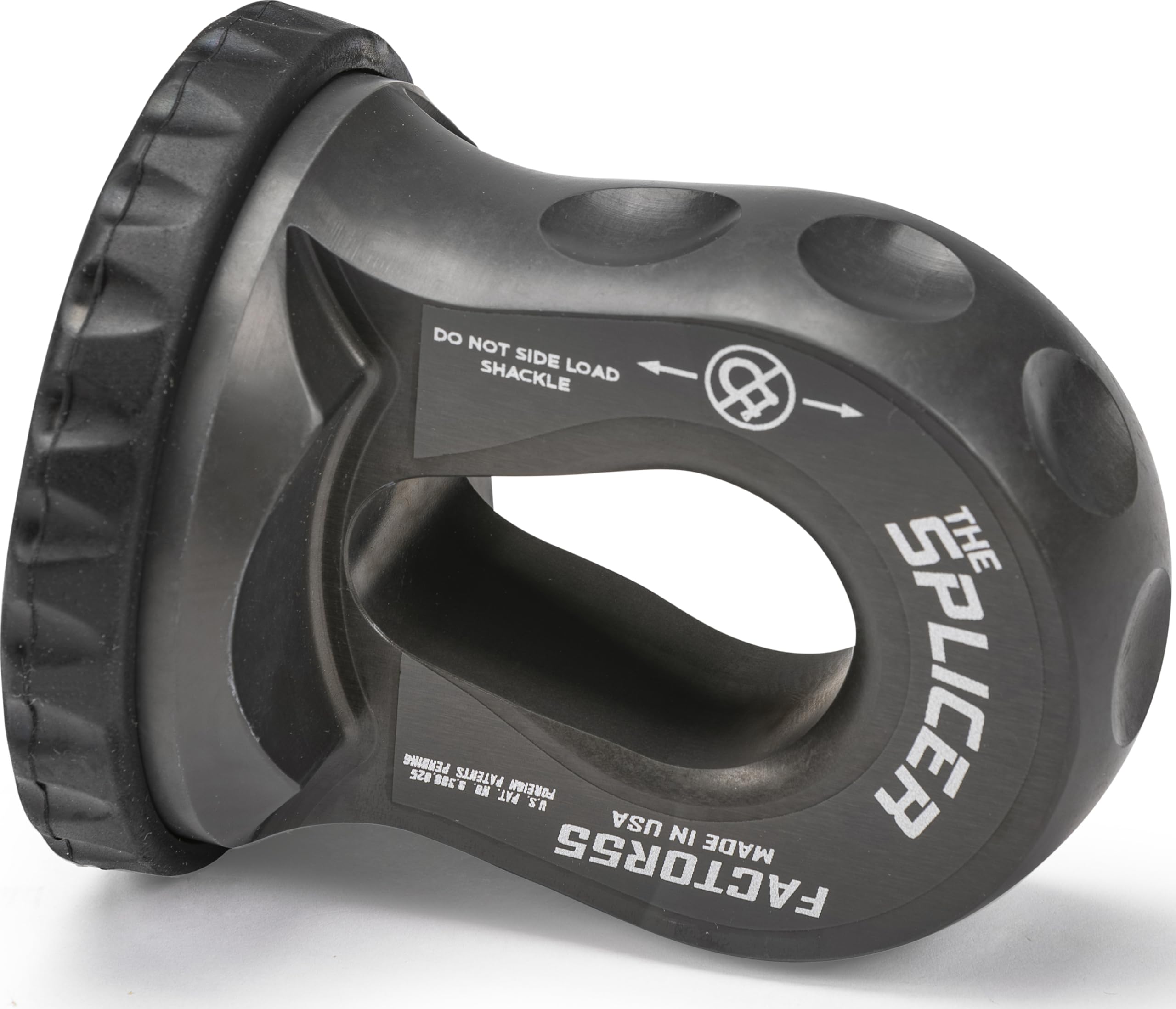 Synthetic Rope Shackle Factor 55 Splicer, Fits Rope up to 1/2" - Gray